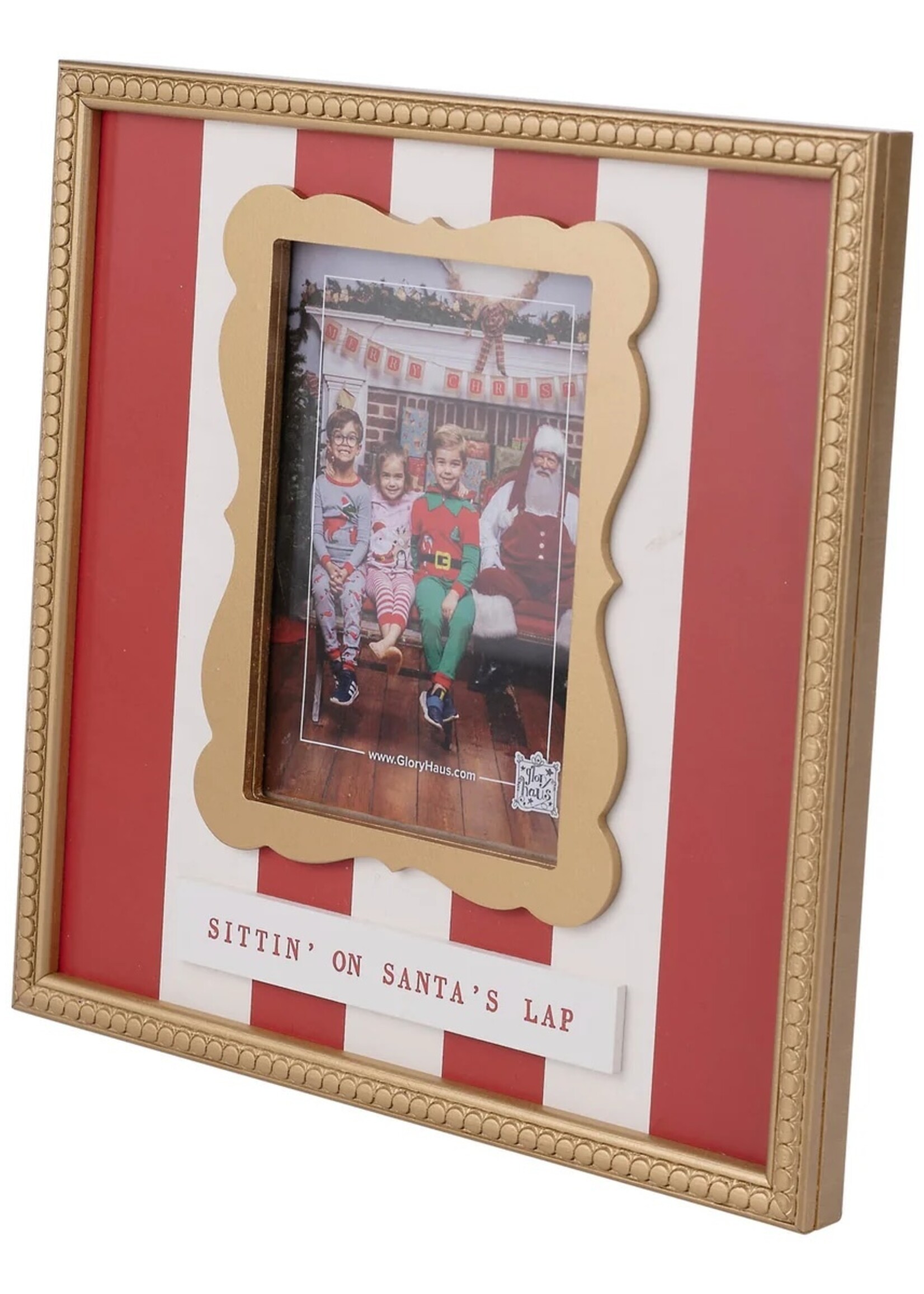 Glory Haus Gold Trimmed Santa's Lap Frame