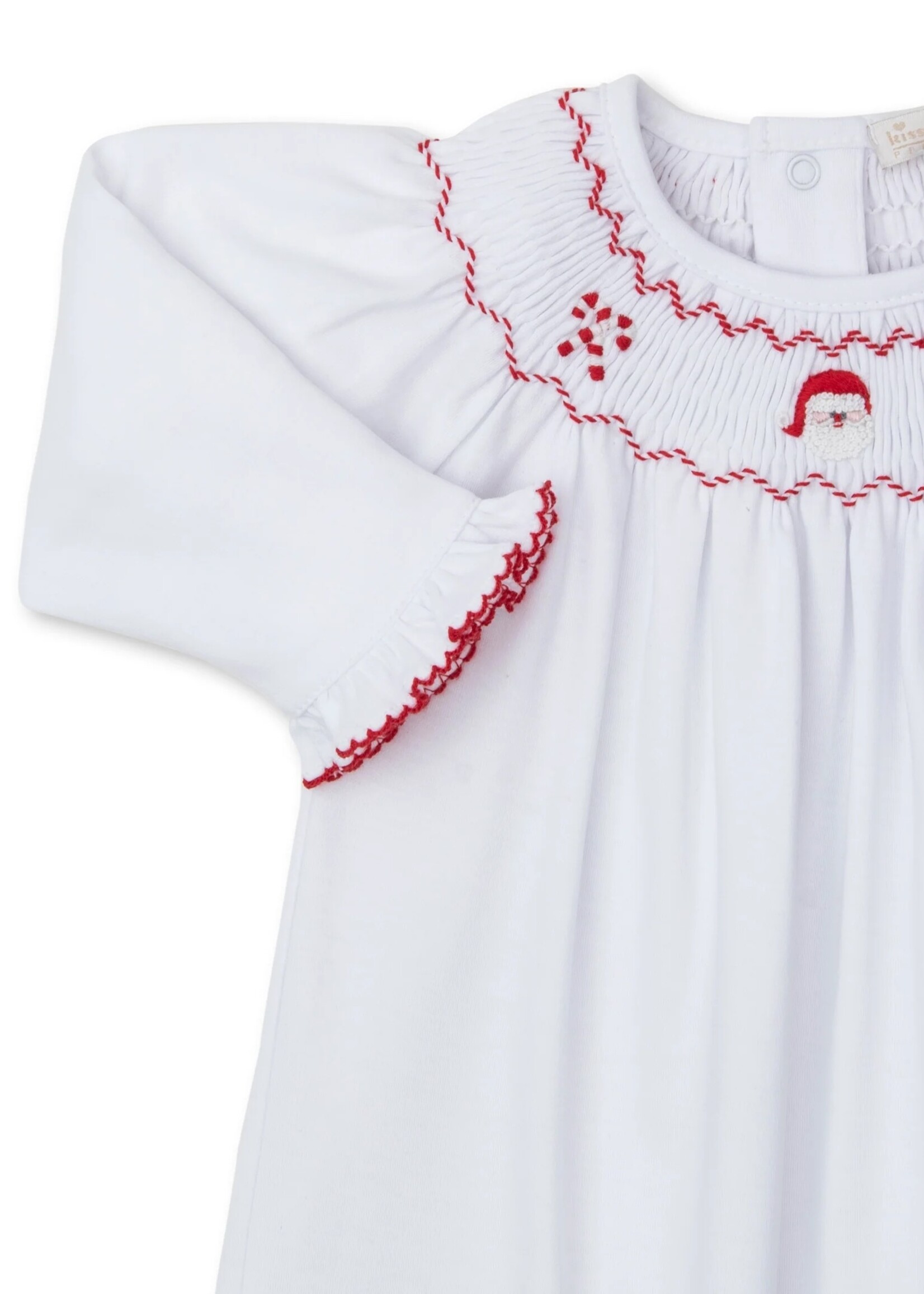 Kissy Kissy Christmas Sack with Hand Smocking