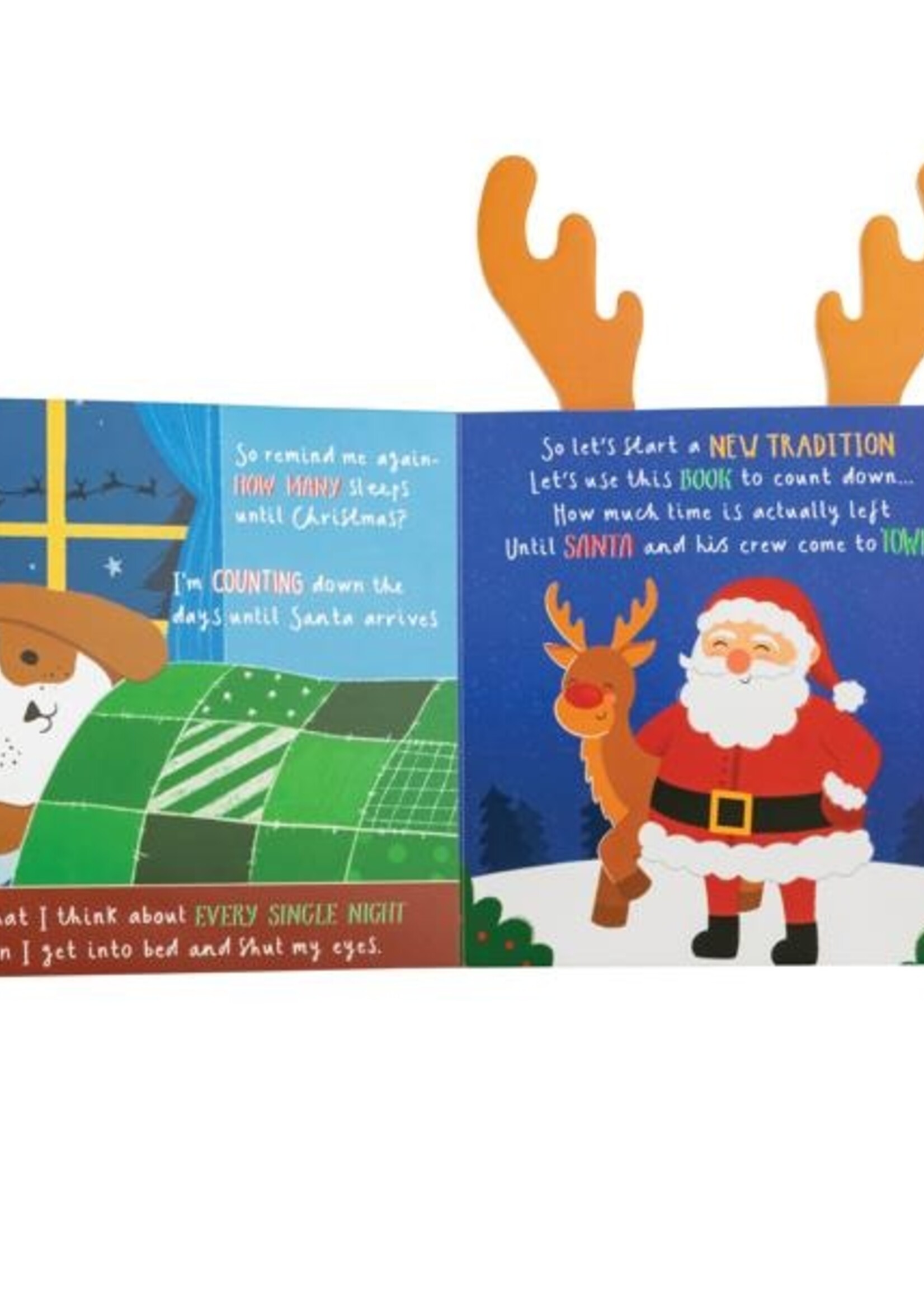 Mudpie Sleeps Until Christmas Book - Reindeer