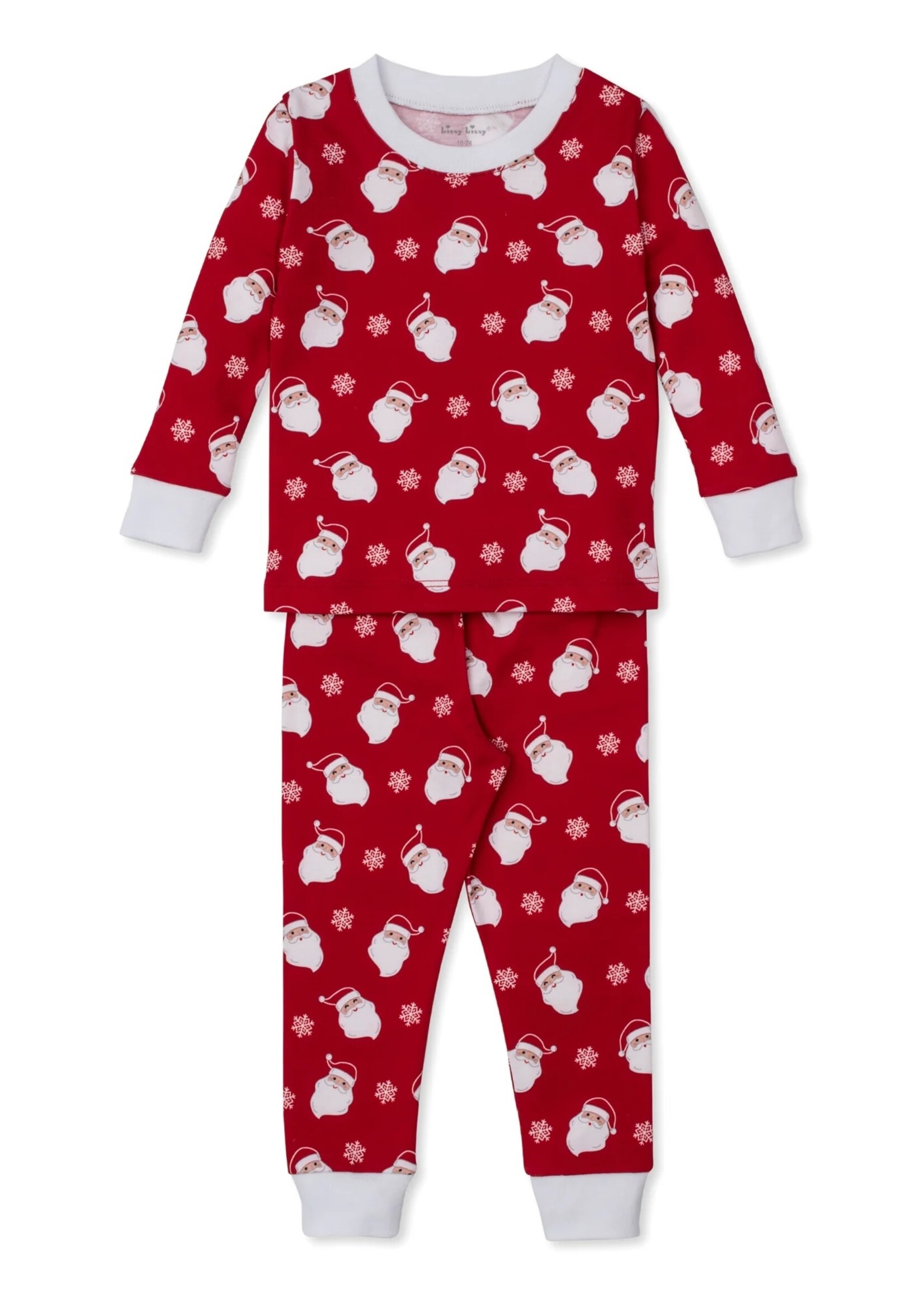 Kissy Kissy Smiling Red Santa Toddler Pajama 2 pc Set