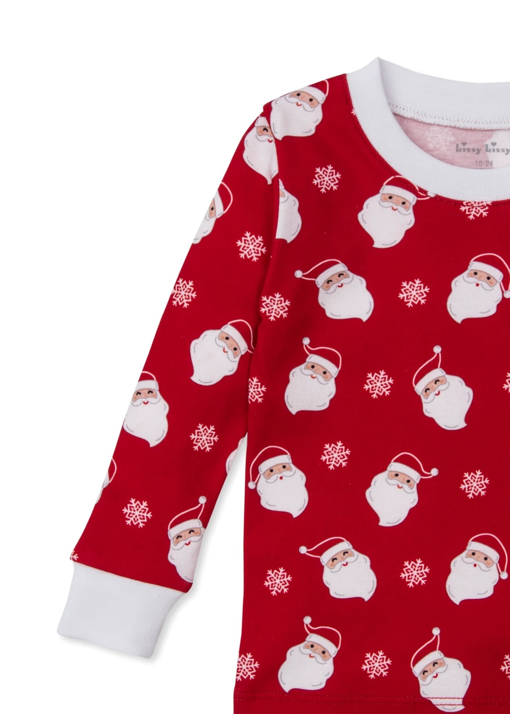 Kissy Kissy Smiling Red Santa Toddler Pajama 2 pc Set