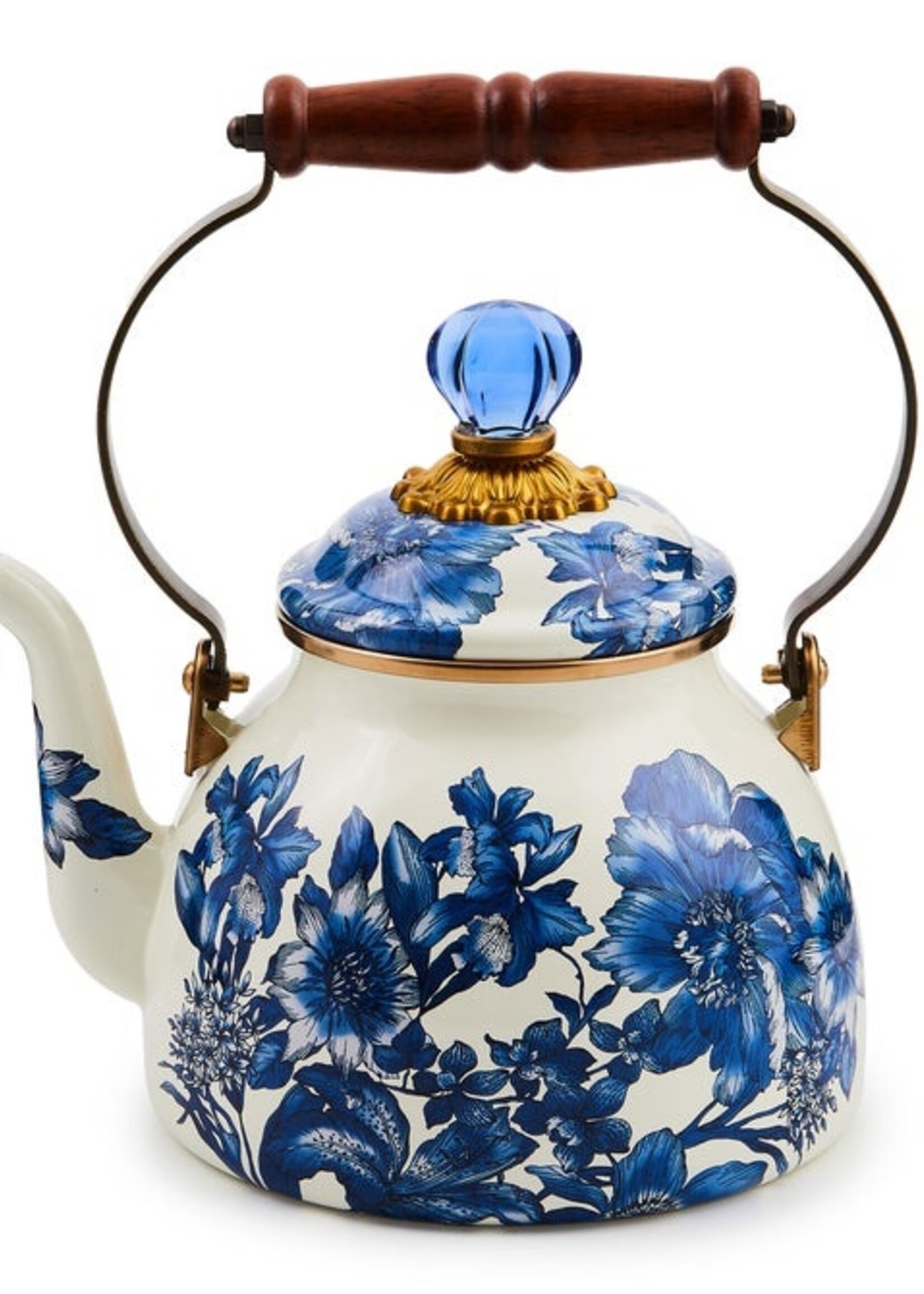 Mackenzie-Childs Royal English Garden 2 Quart Tea Kettle