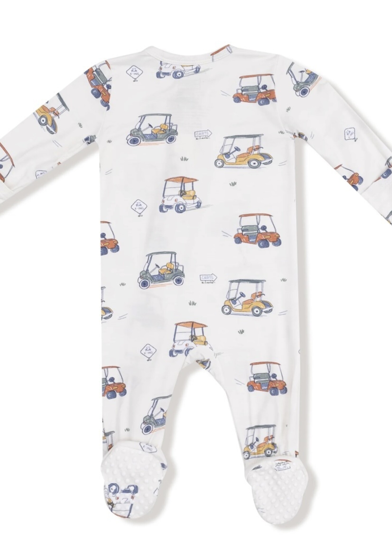 Angel Dear Zooming Golf Cars 2 Way Zipper Footie