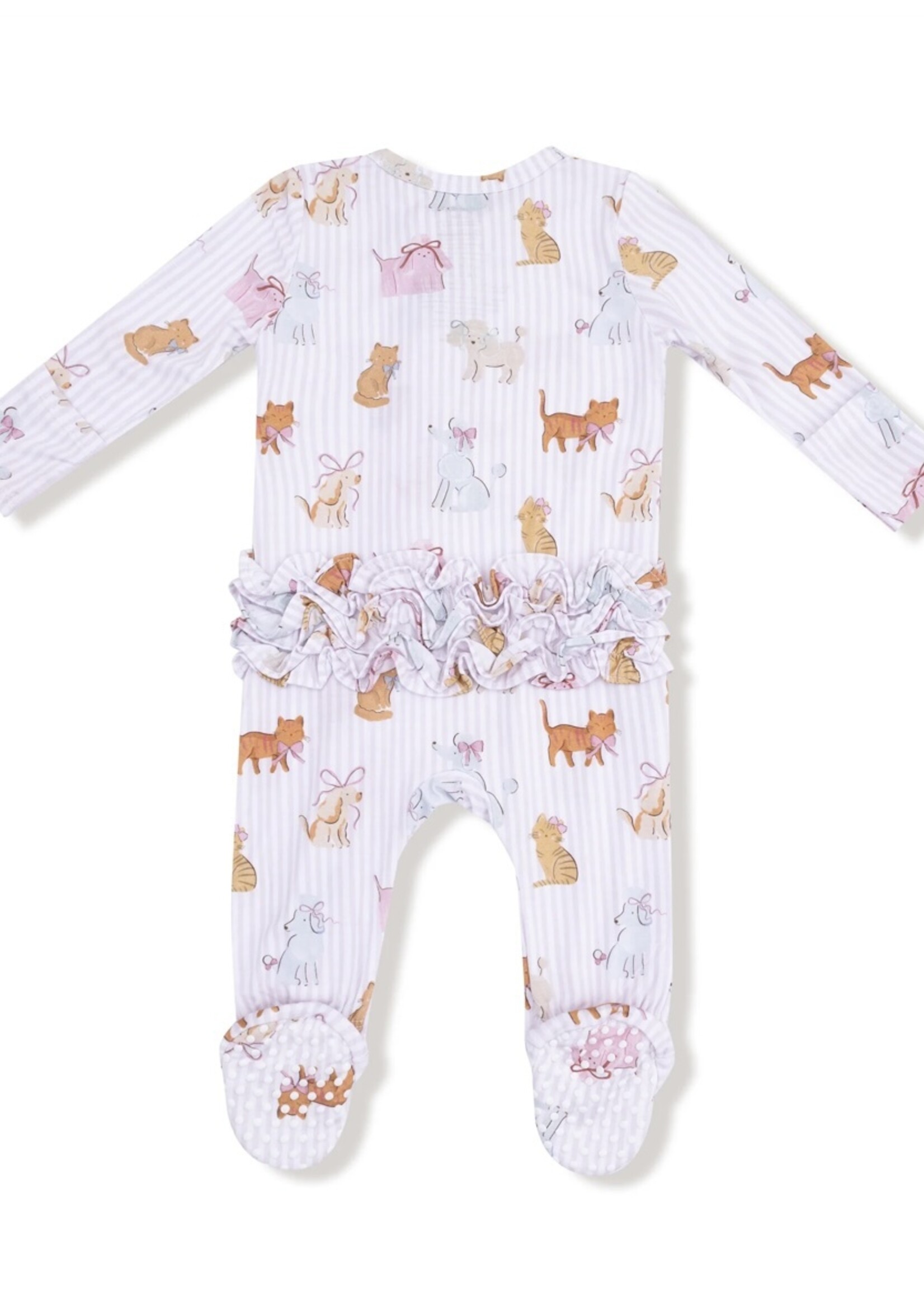 Angel Dear Fancy Pets  2 Way Ruffle Zipper Footie