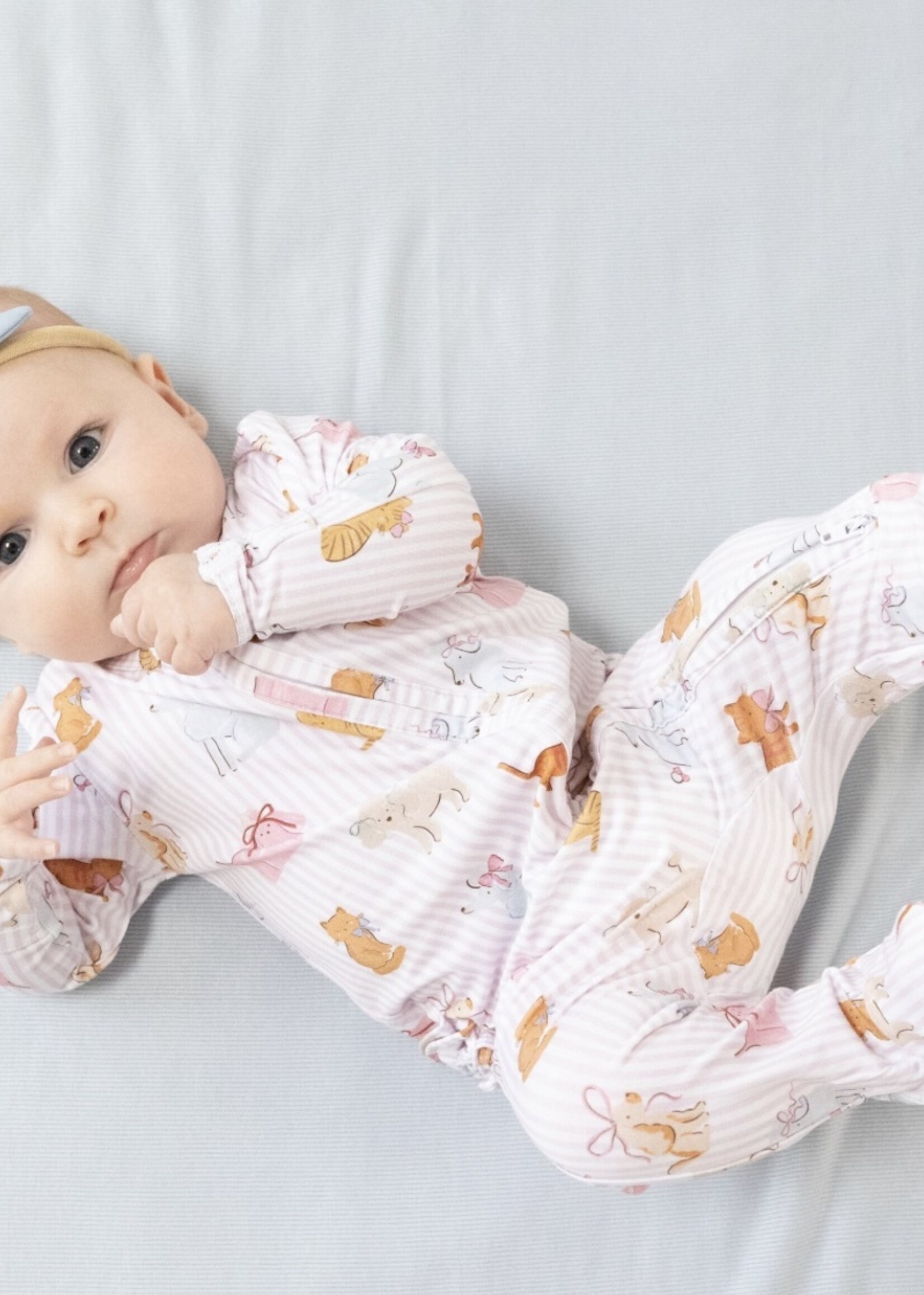 Angel Dear Fancy Pets  2 Way Ruffle Zipper Footie