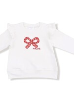 Angel Dear Candy Canes Ruffle Sweatshirt