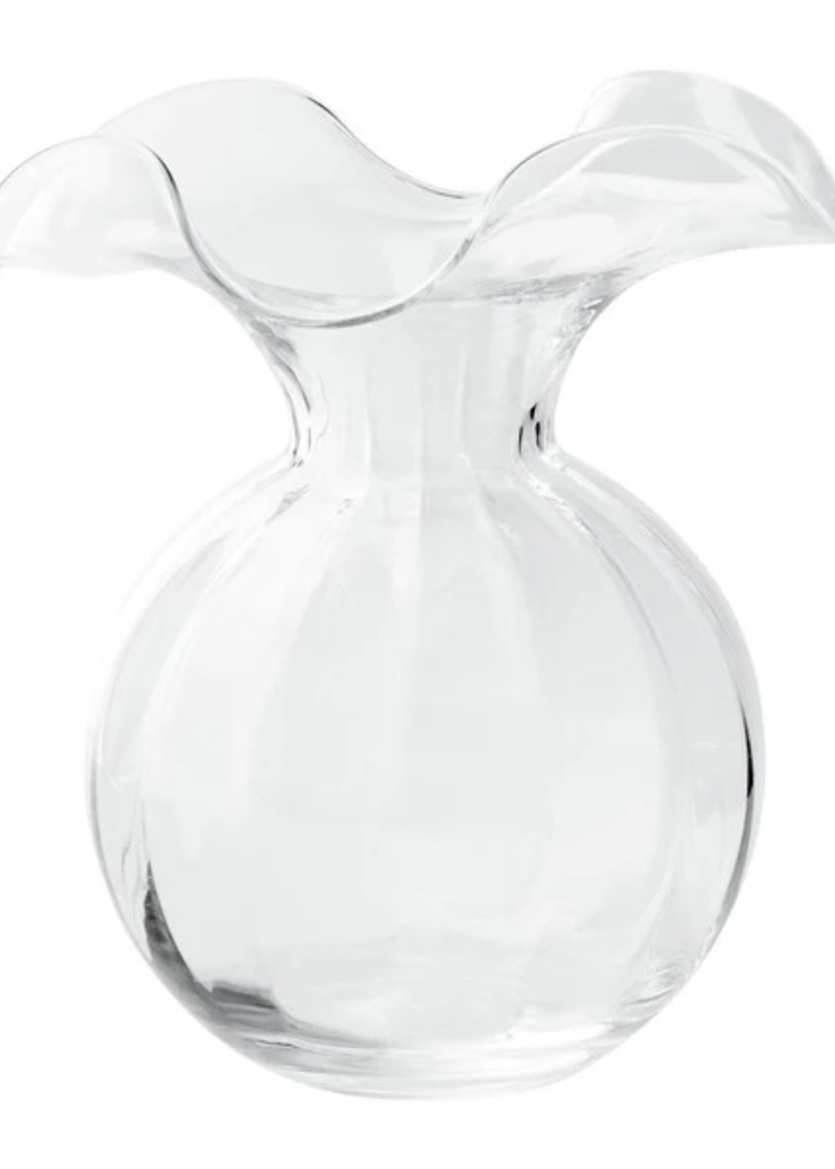 Vietri Vietri Hibiscus Clear Medium Fluted Vase