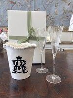 elleB Wine Bucket and Champagne Flutes