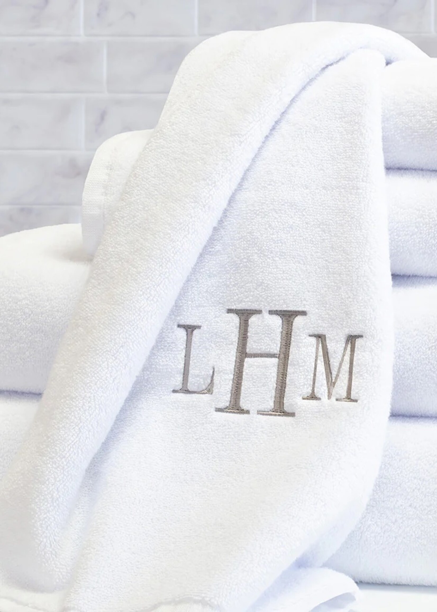 CB Station Monogrammed  Set of Towels