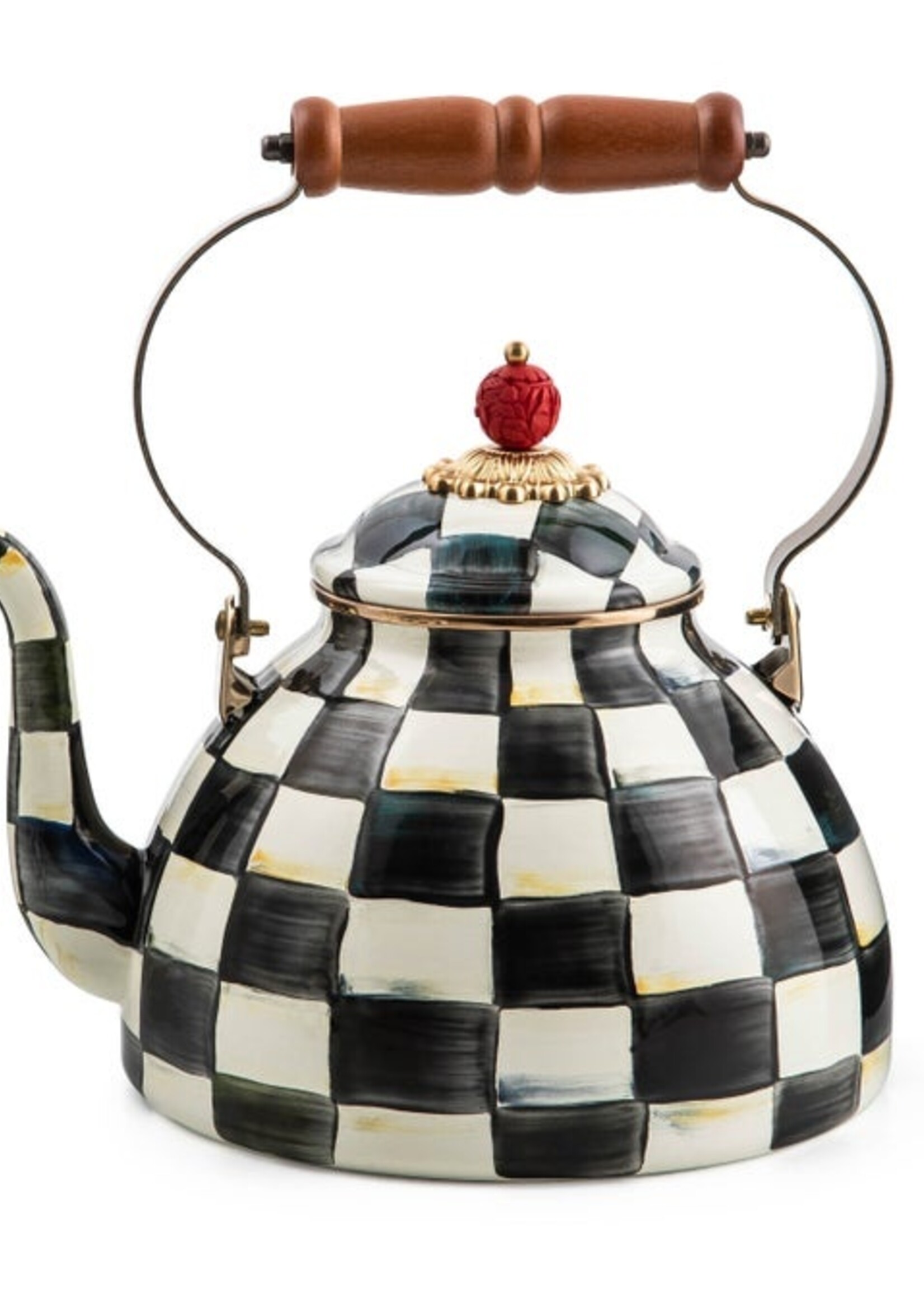 Mackenzie-Childs MacKenzie-Childs Courtly Check 3 Quart Tea Kettle