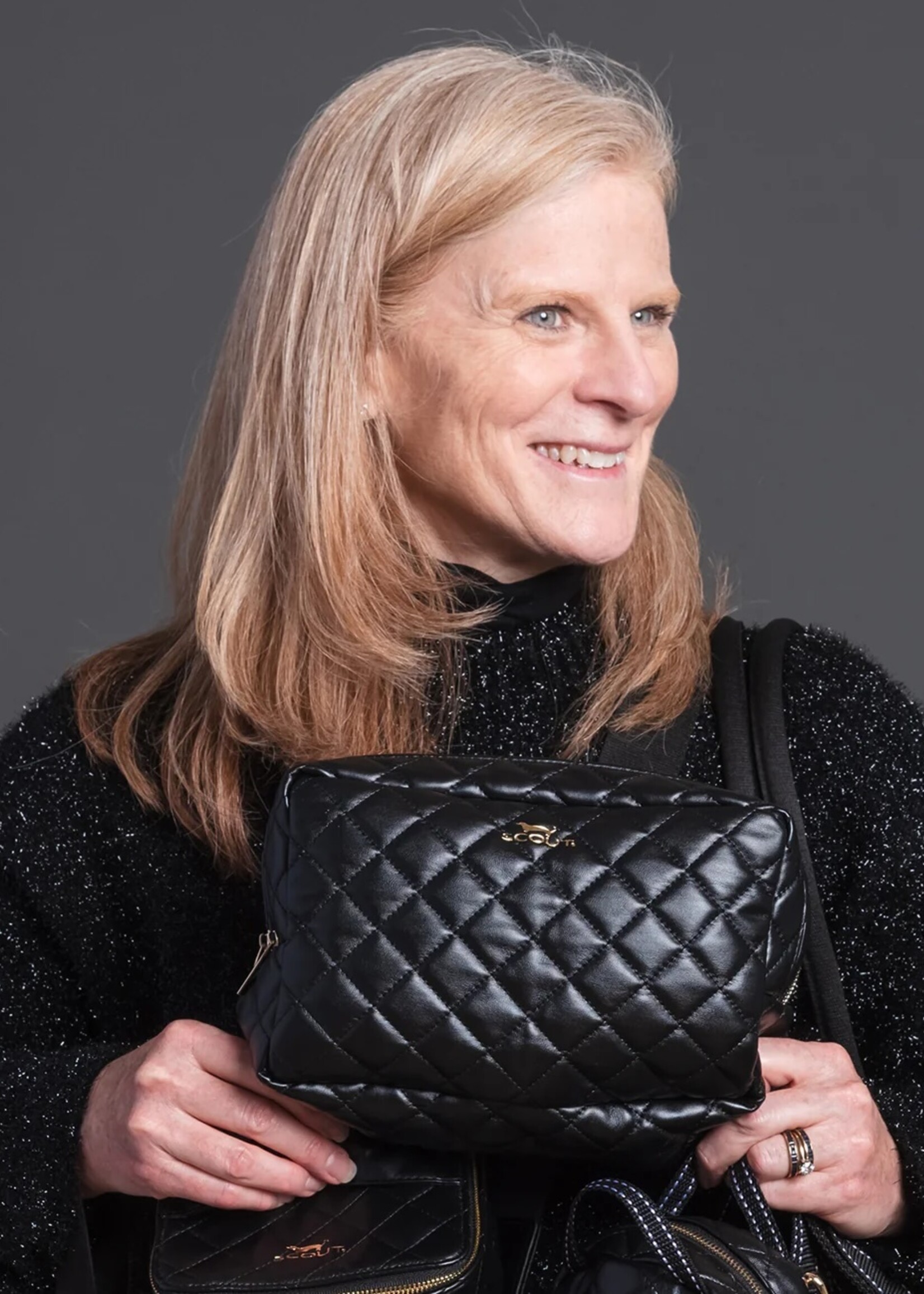 scout by bungalow Scout 2-Way Bag Black Quilted