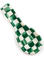 Mackenzie-Childs Emerald Check Enamel Spoon Rest