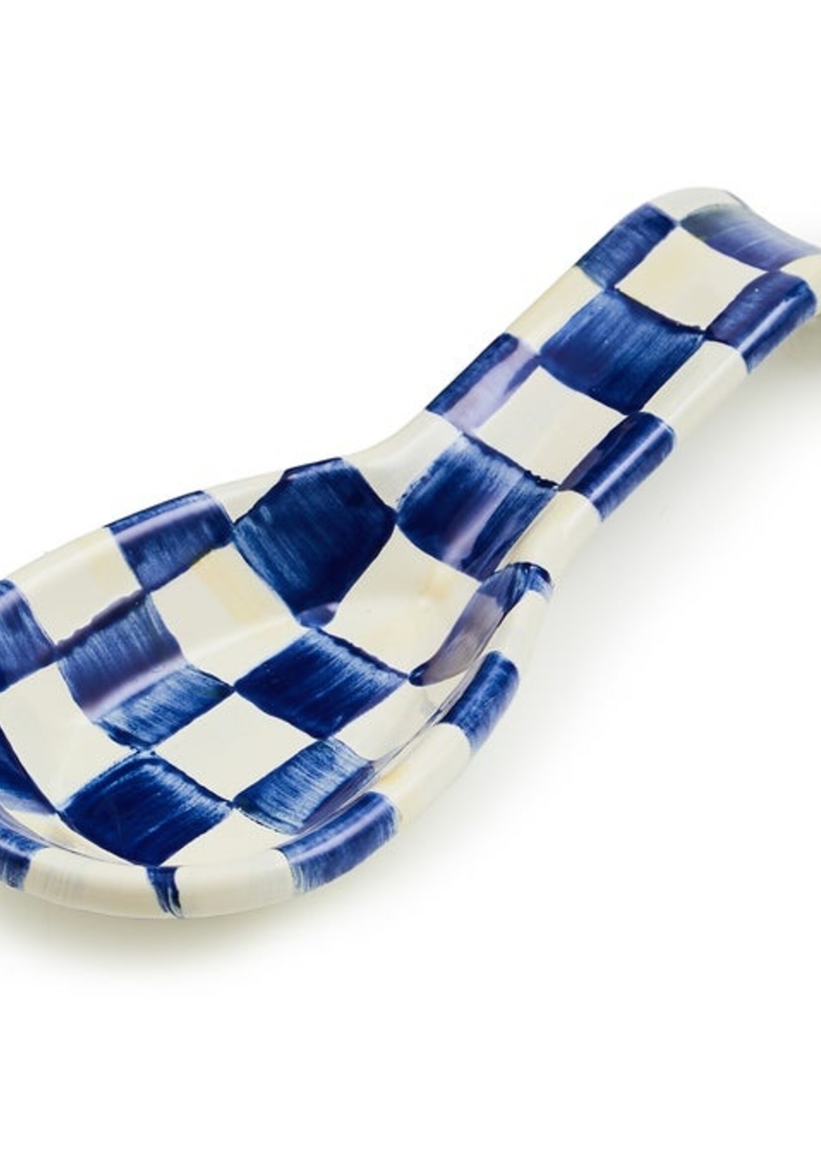 Mackenzie-Childs Royal Check Enamel Spoon Rest