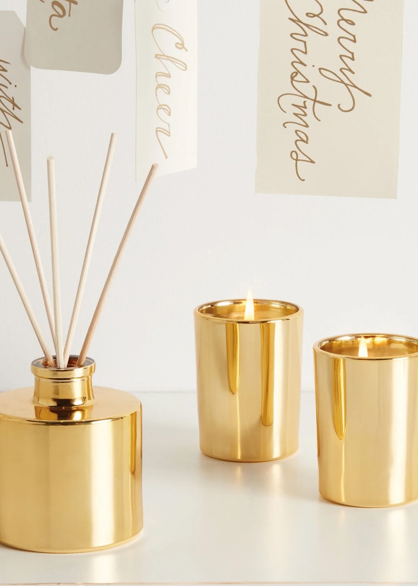 Thymes Frasier Fir Petite Gold Reed Diffuser