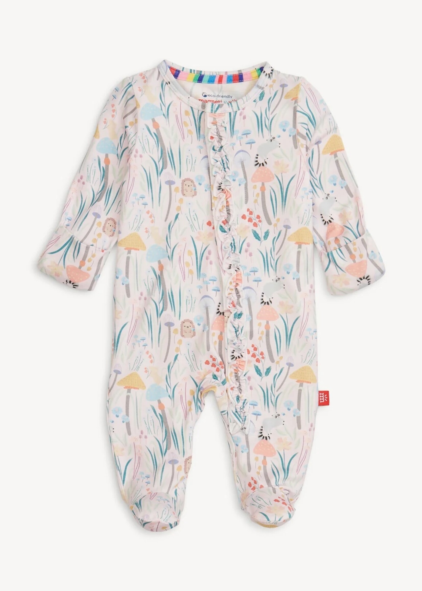 magnetic me Shroom and Bloom Modal Footie w/Ruffle