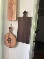 India Handicrafts Round Wood Cutting Board