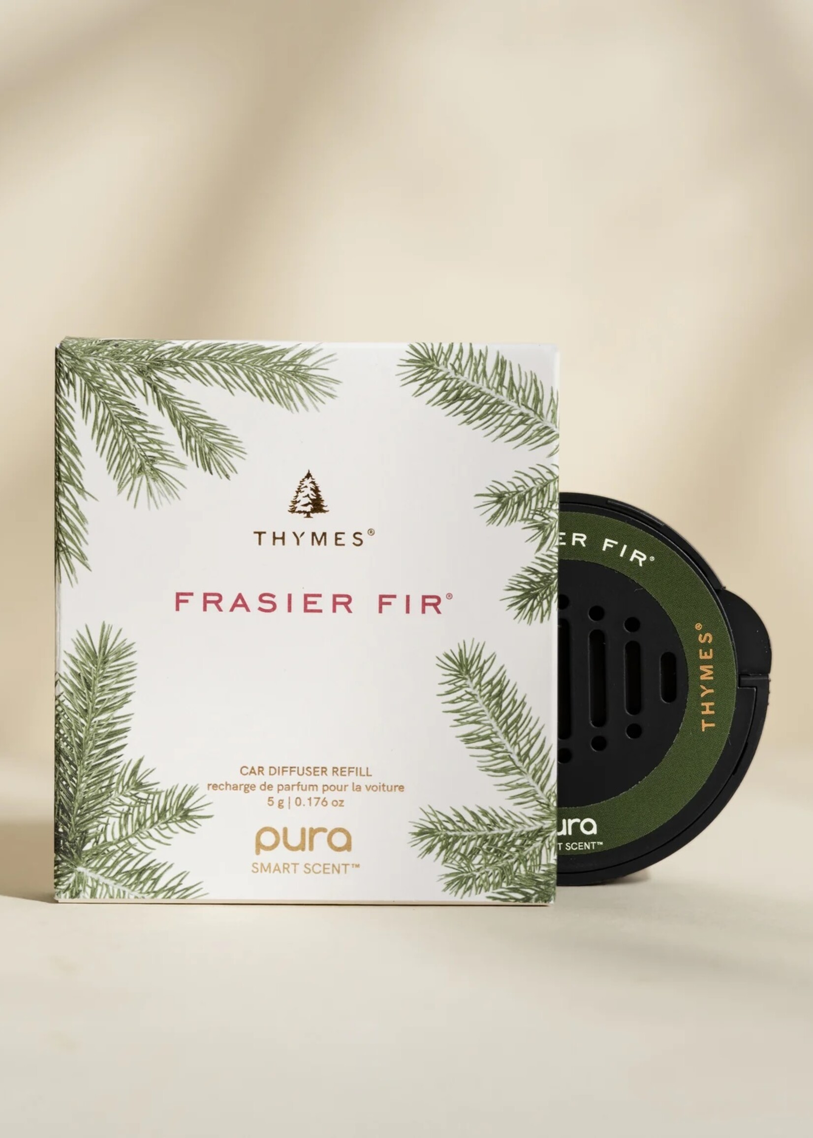 Thymes Pura Car Electric Diffuser Refill - Frasier Fir