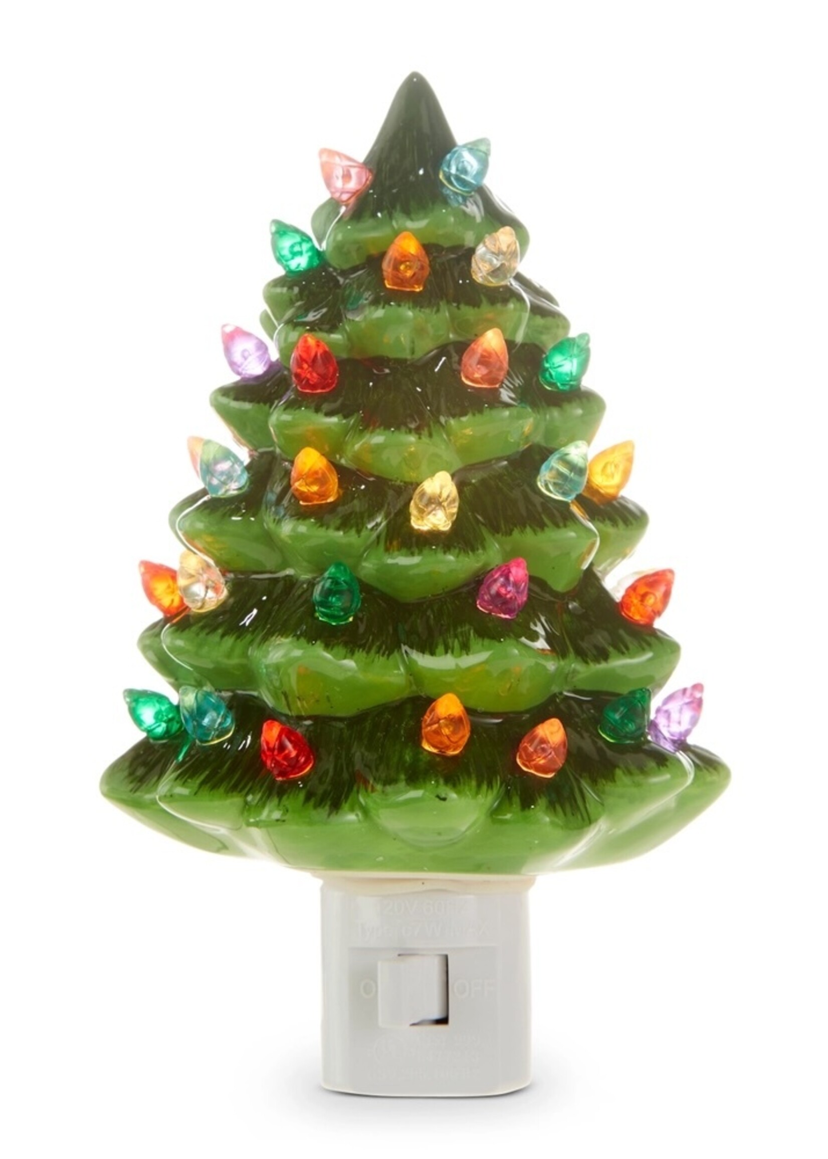 Raz Imports Vintage Green Tree Night Light