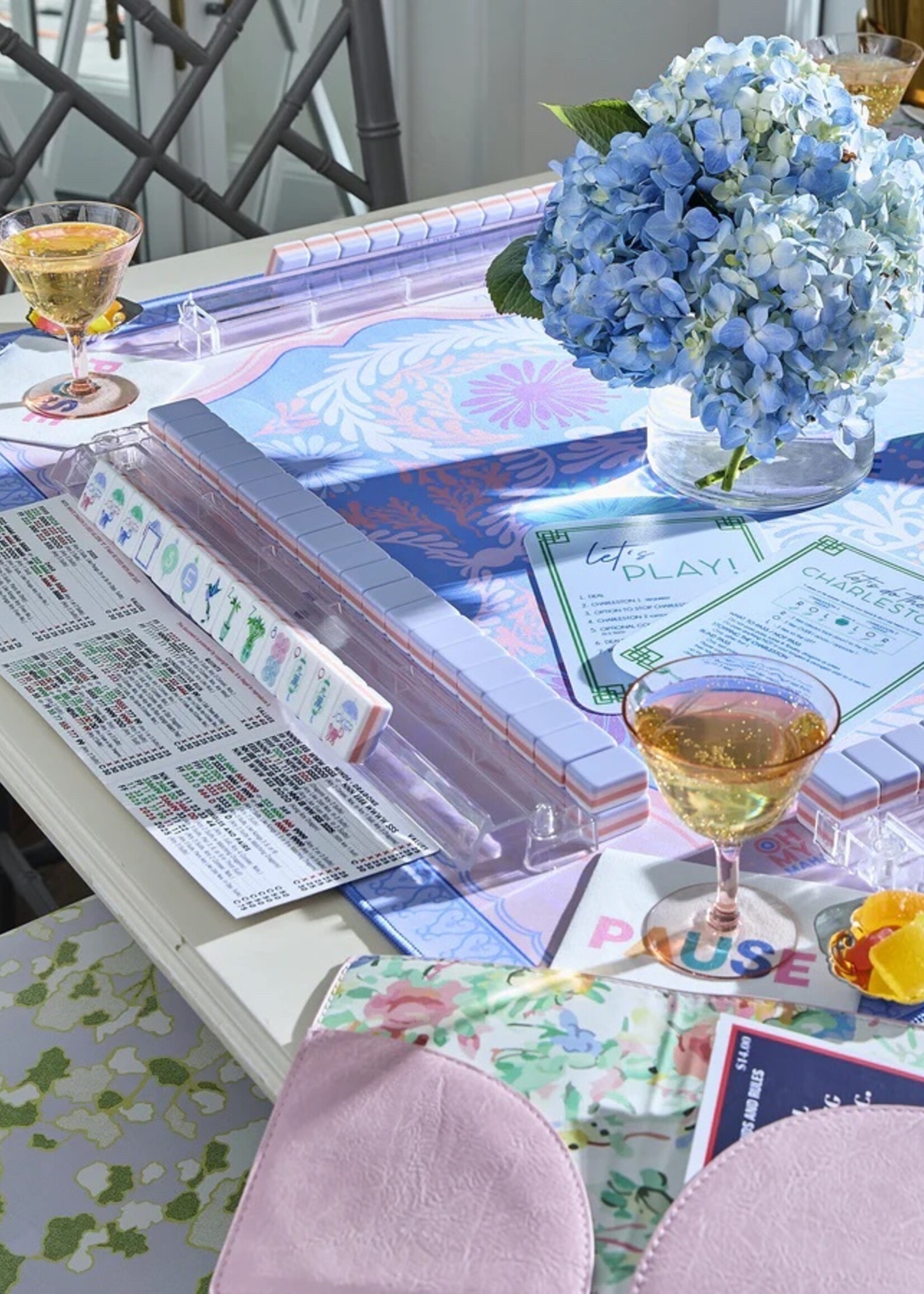 Oh My Mahjong Light Blue Mahjong Shufflers