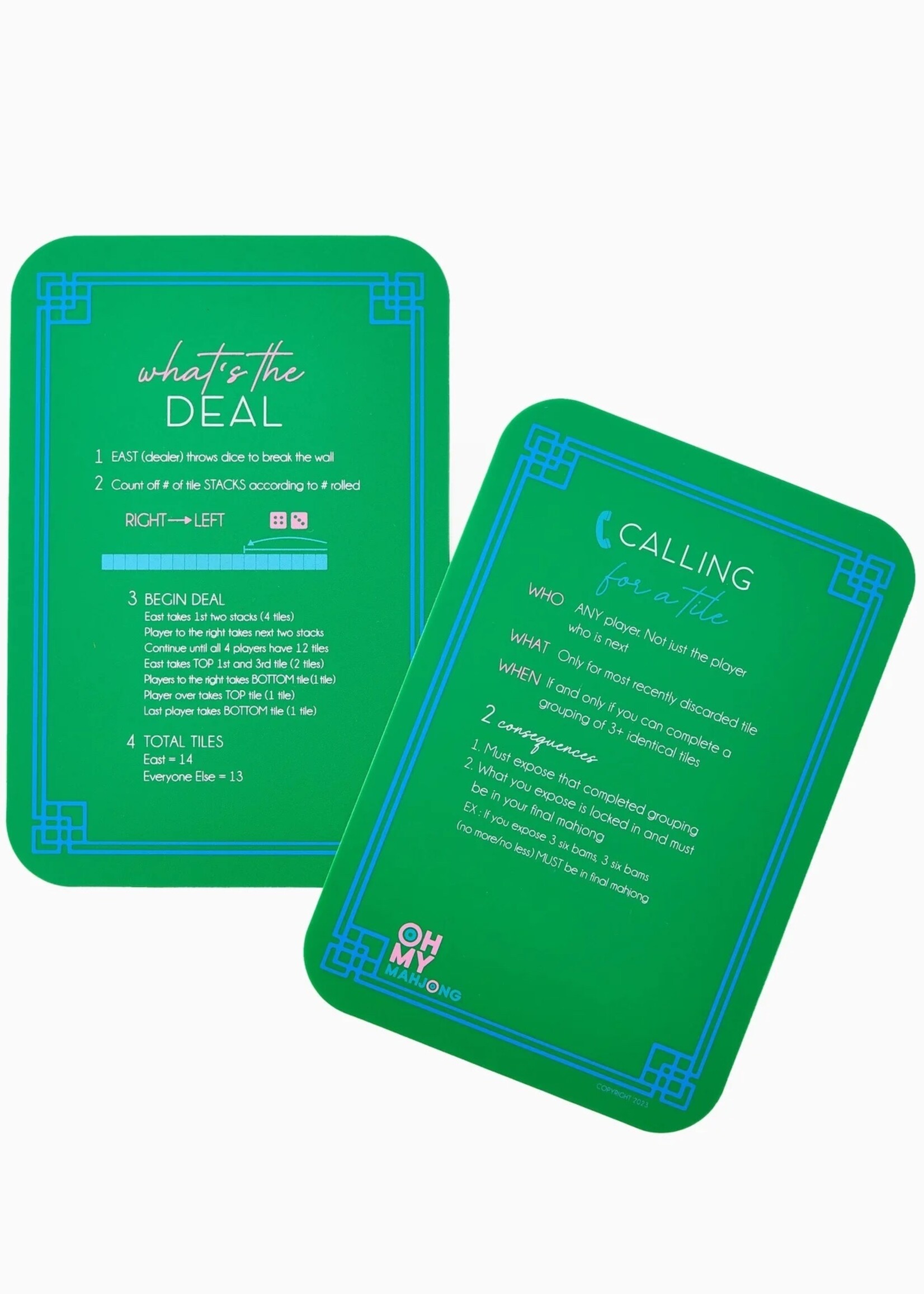 Oh My Mahjong Green Mahjong Shufflers