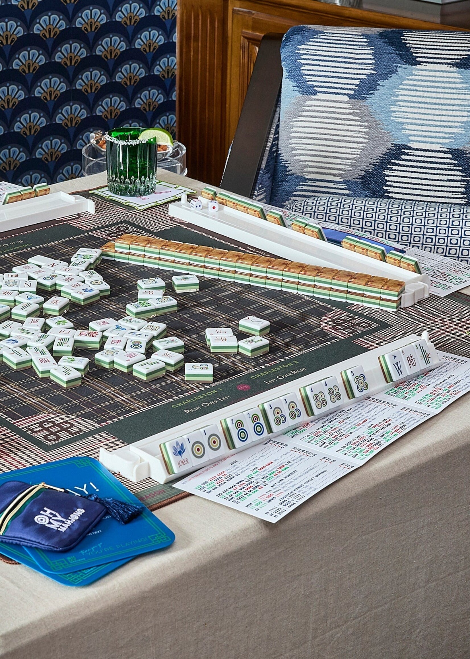 Oh My Mahjong Blue Mahjong Shufflers