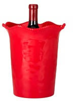 certified international Perlette Red Melamine Wine Cooler