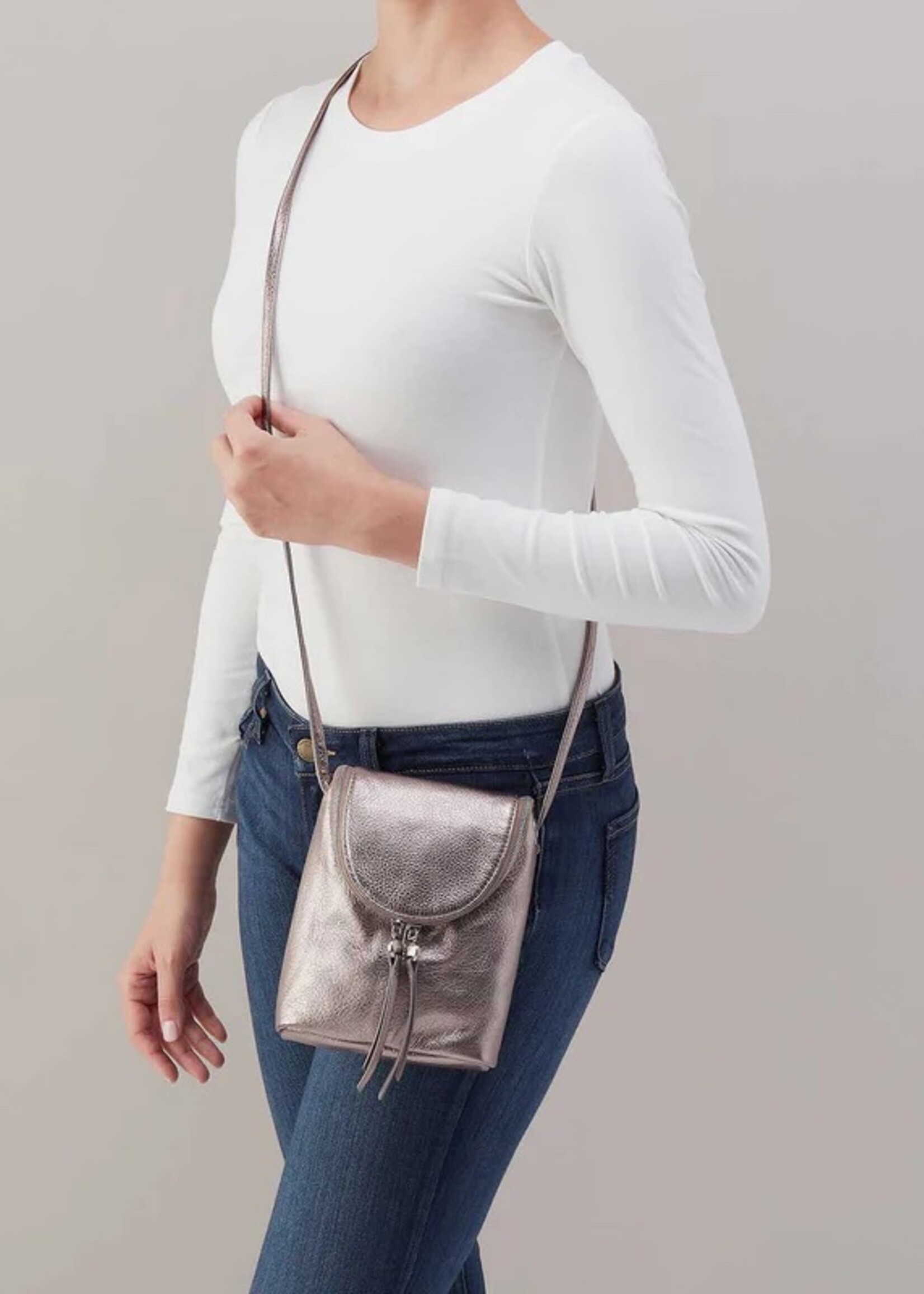 hobo Fern Crossbody Pewter Spur
