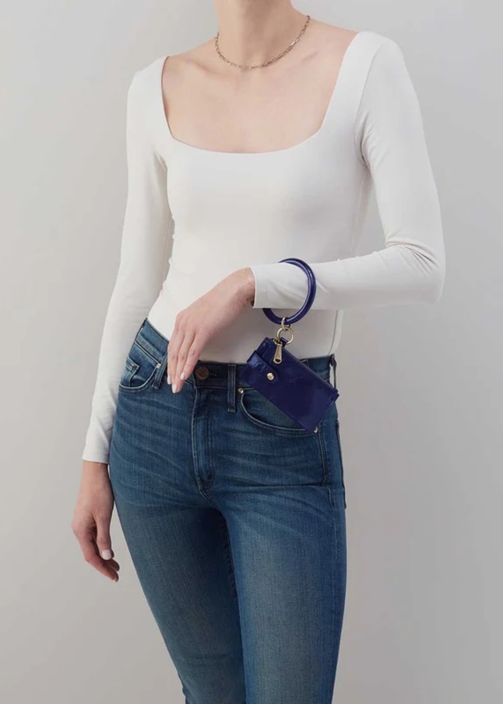 hobo Ring Credit Card Wristlet Winter Violet