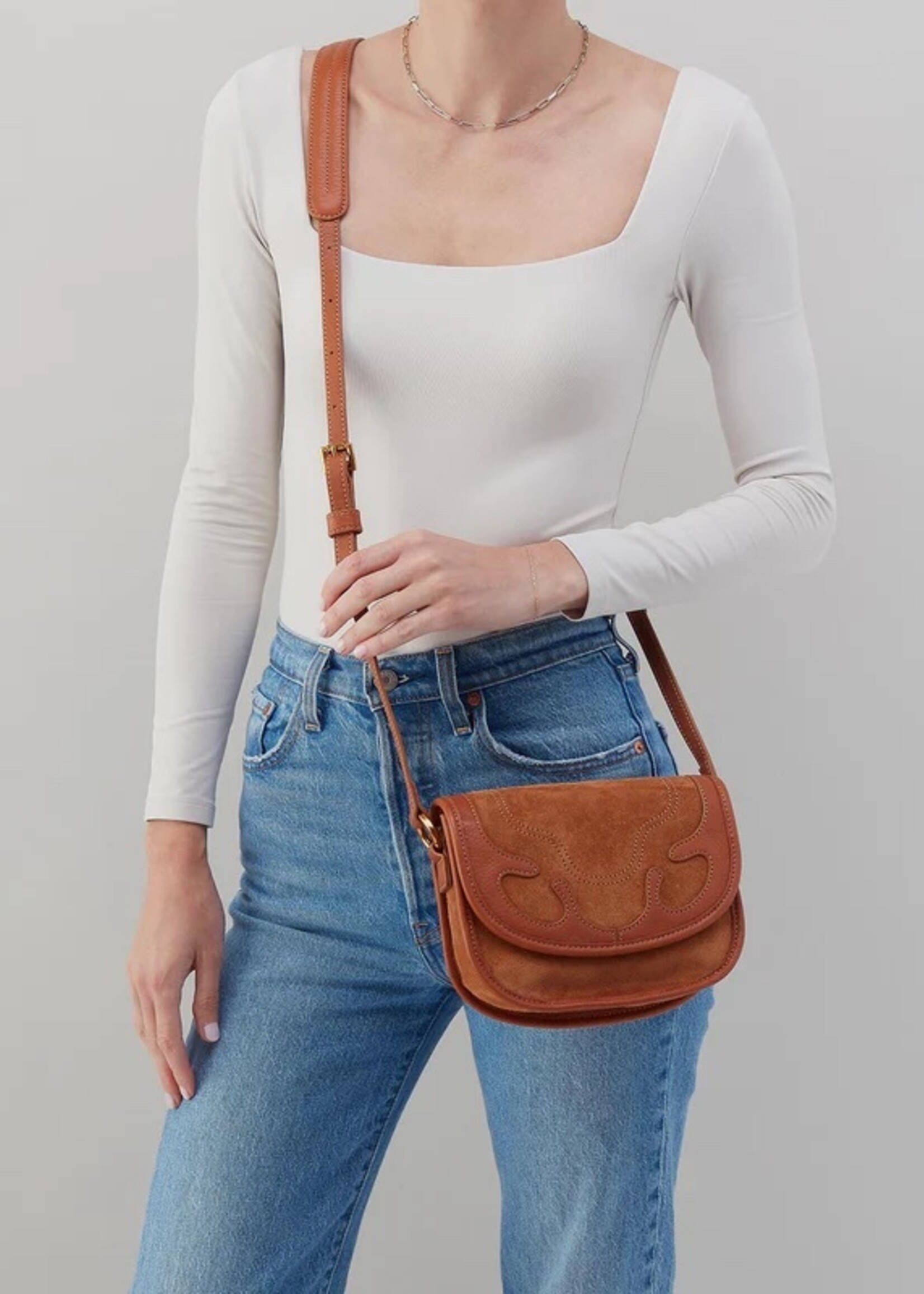 hobo Kiva Small Crossbody - Oak Barrel