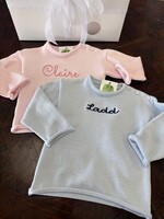fingerprints Monogrammed Roll Neck Sweater