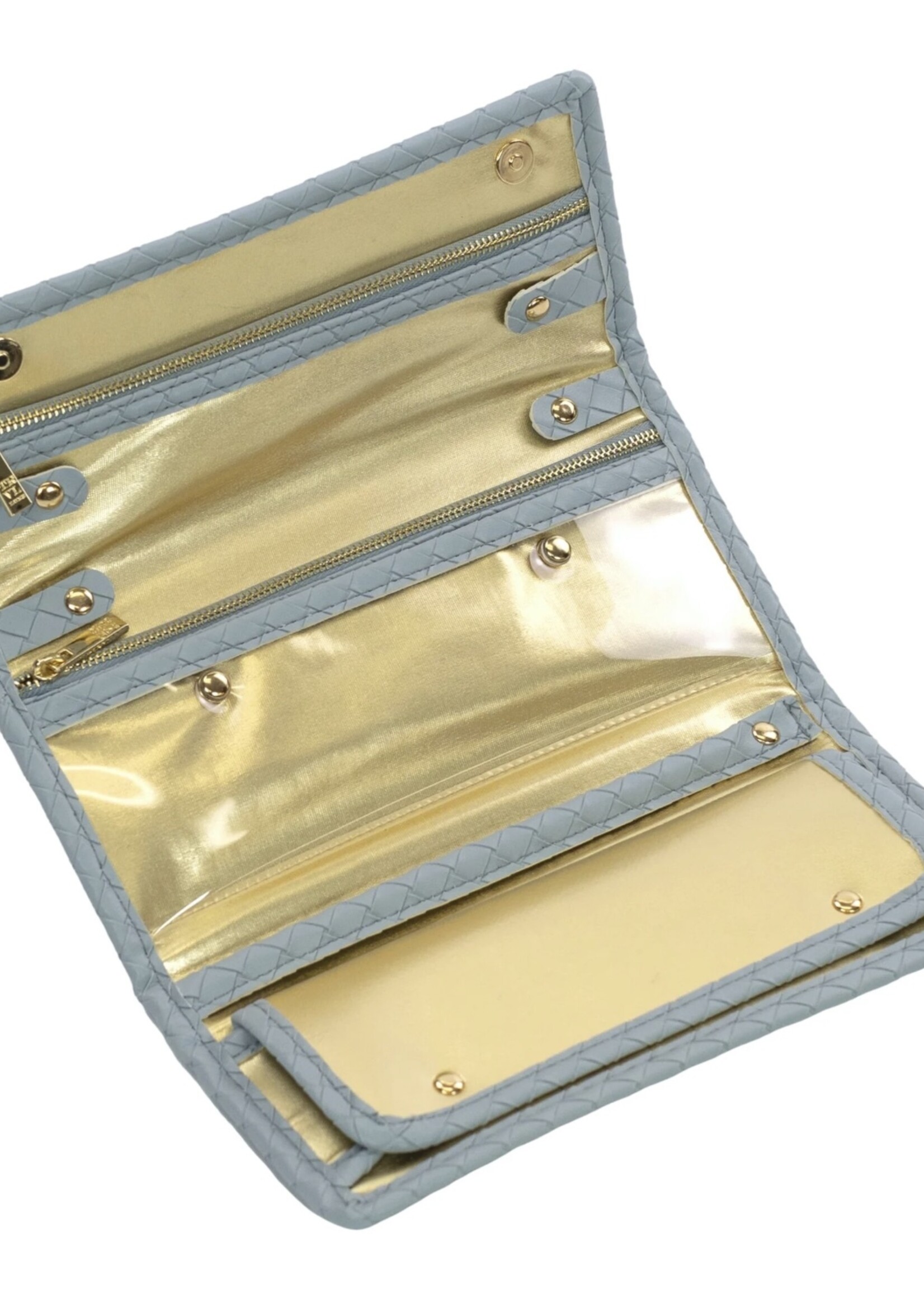 TRVL DESIGN Personalized Luxe Jewelry Wallet - Bleu