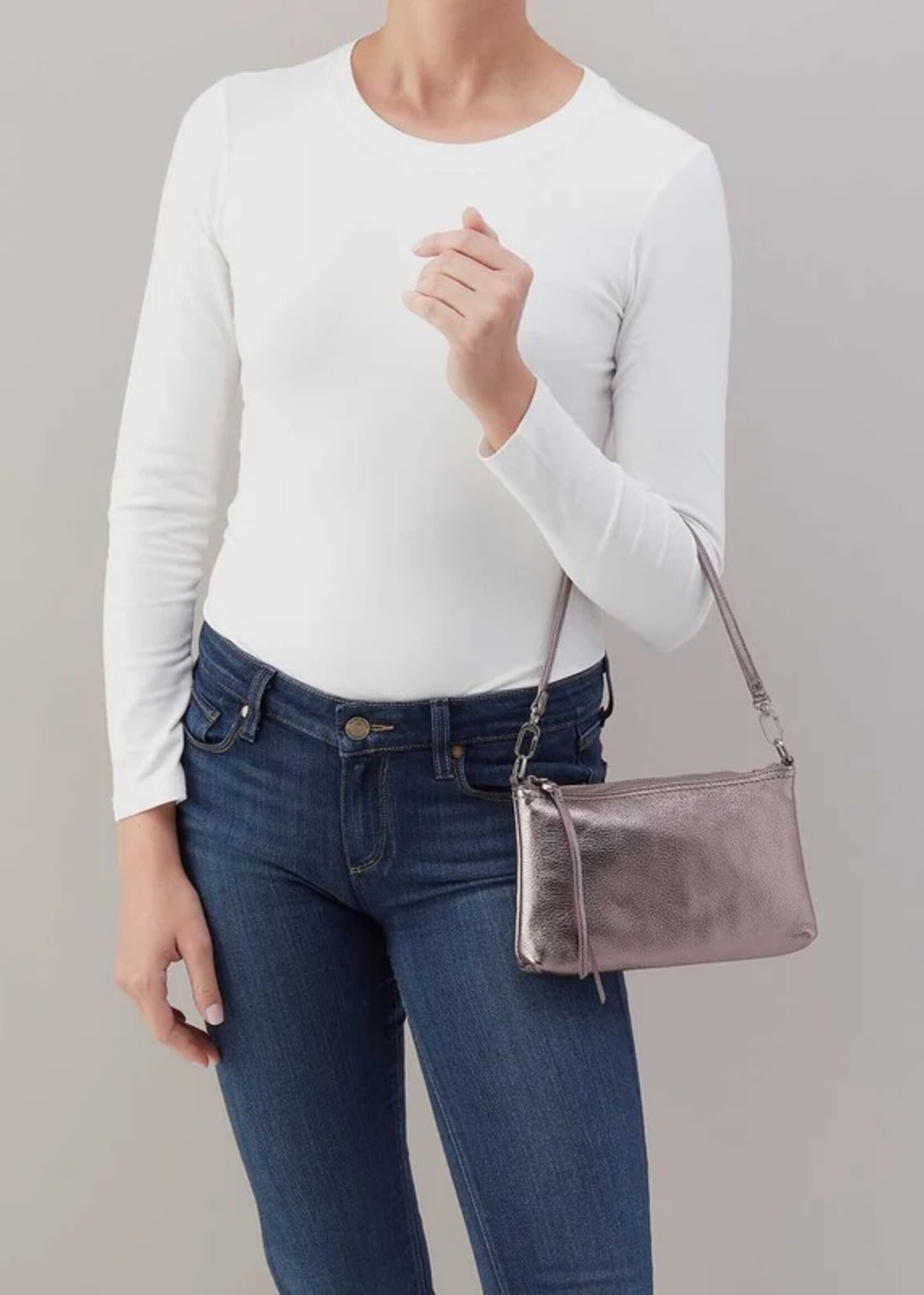 hobo Darcy Crossbody Pewter Spur