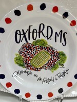 Happy by Rachel Collegiate Melamine Plate - Oxford, MS