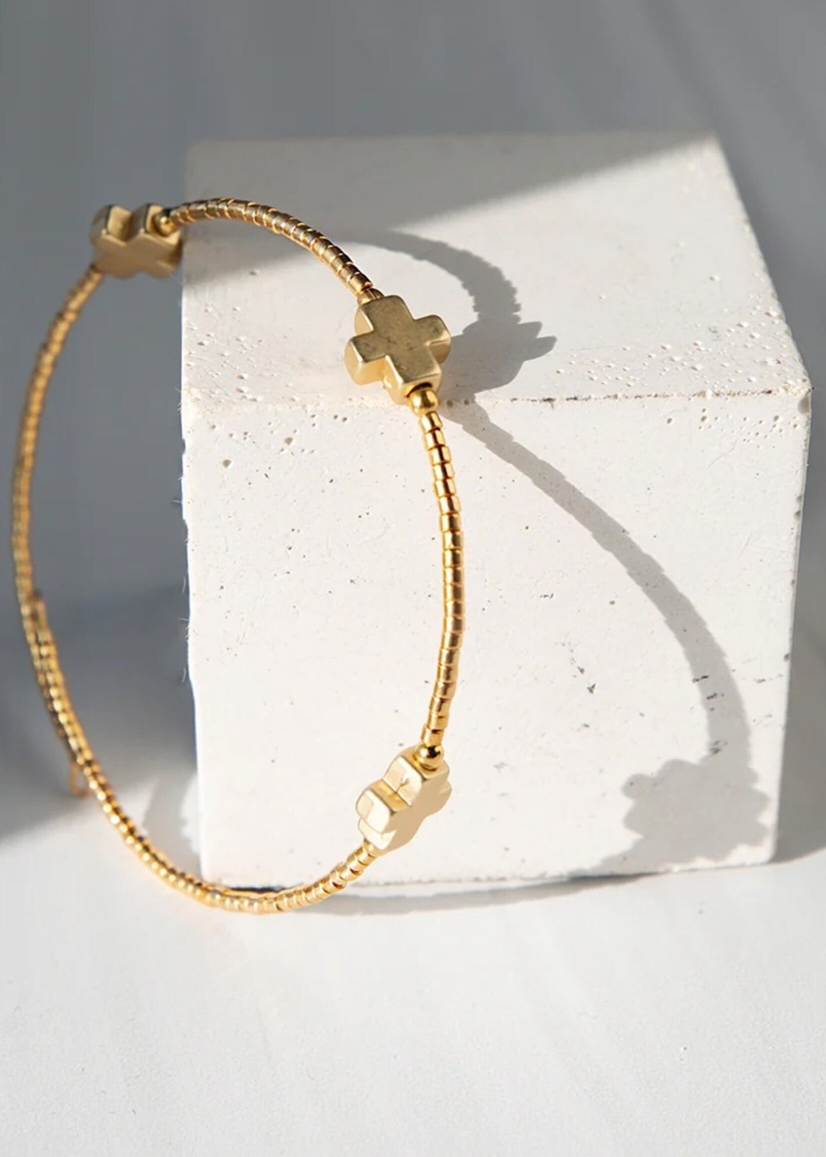 Lenny & Eva Faithful Bangle - Gold