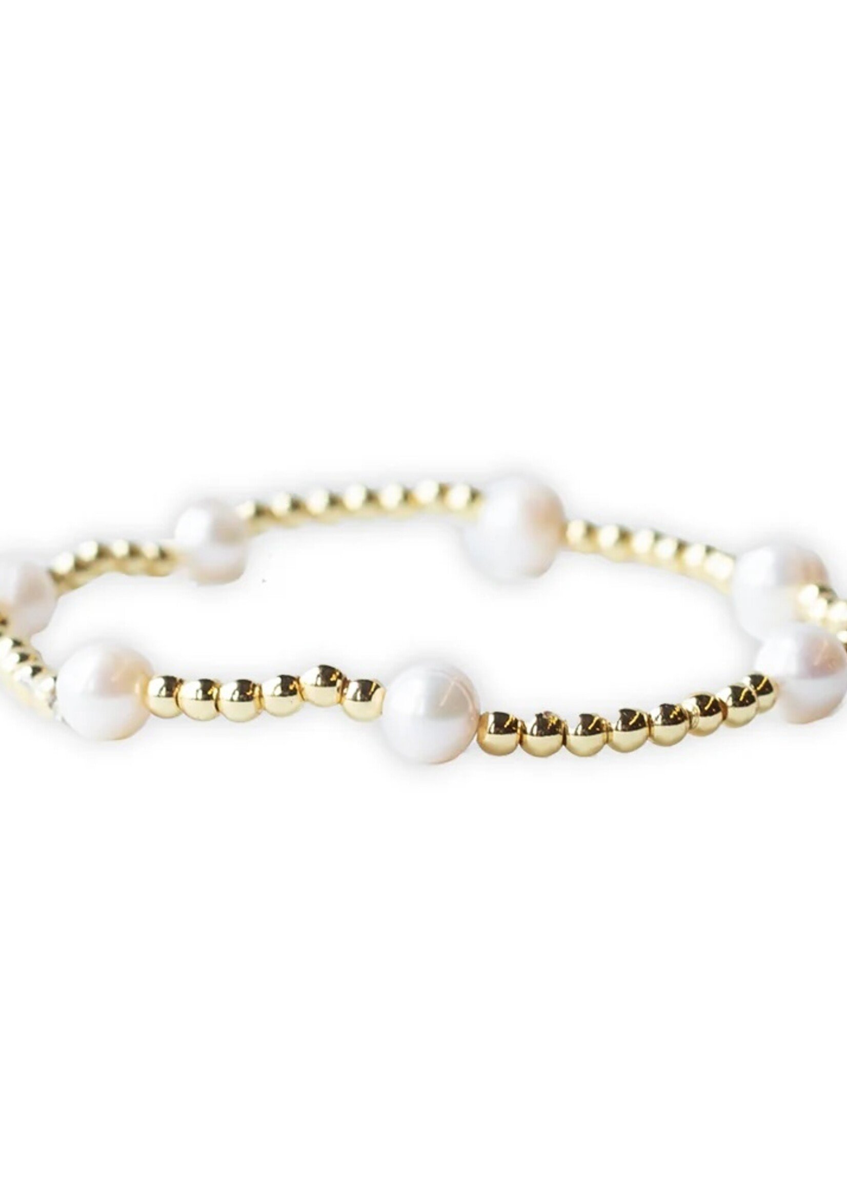 Lenny & Eva Beaded Bracelet Dot Pearl