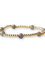 Lenny & Eva Gemstone Bracelet 4mm - Dot Labradorite