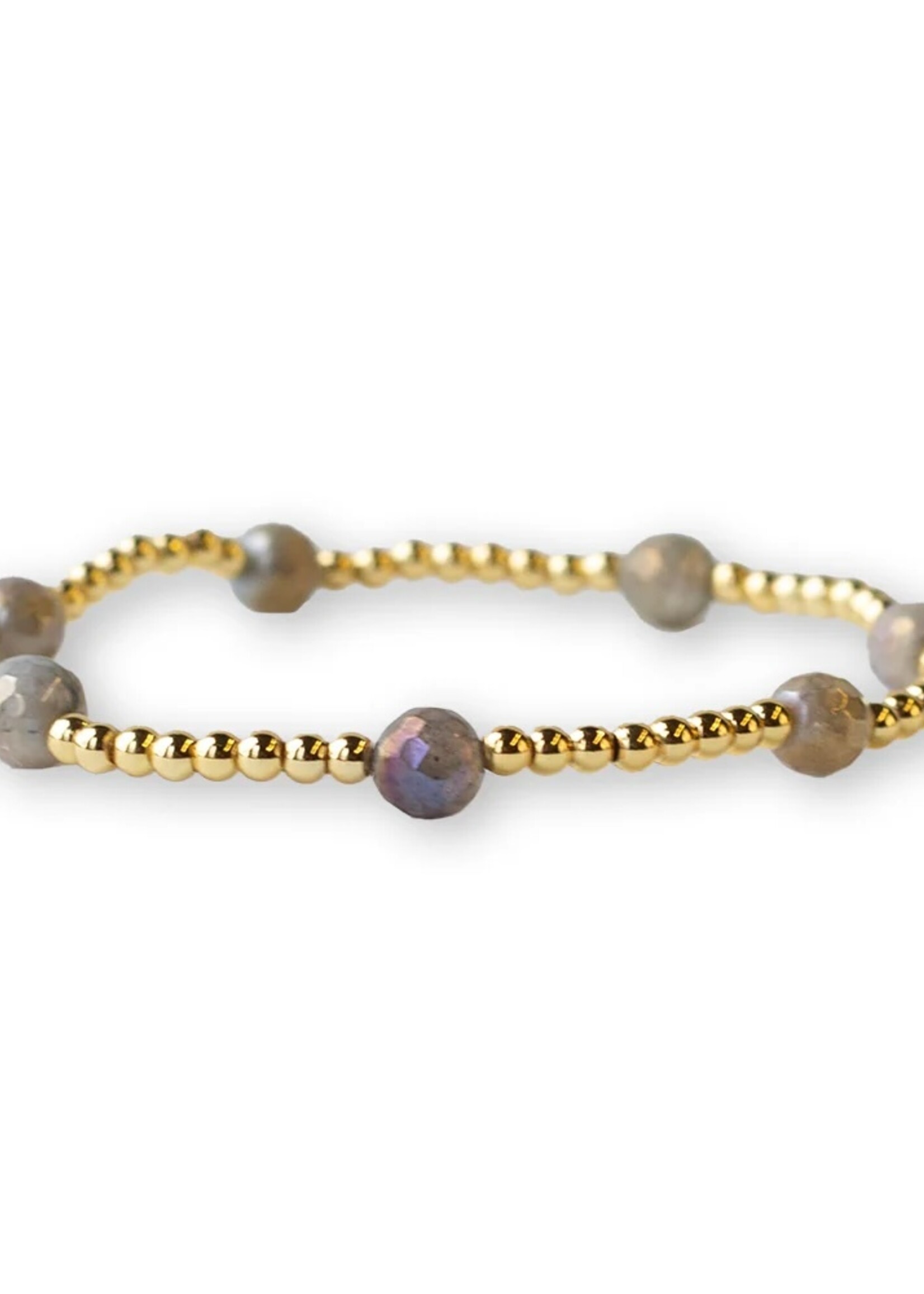 Lenny & Eva Gemstone Bracelet 4mm -Dot Labradorite