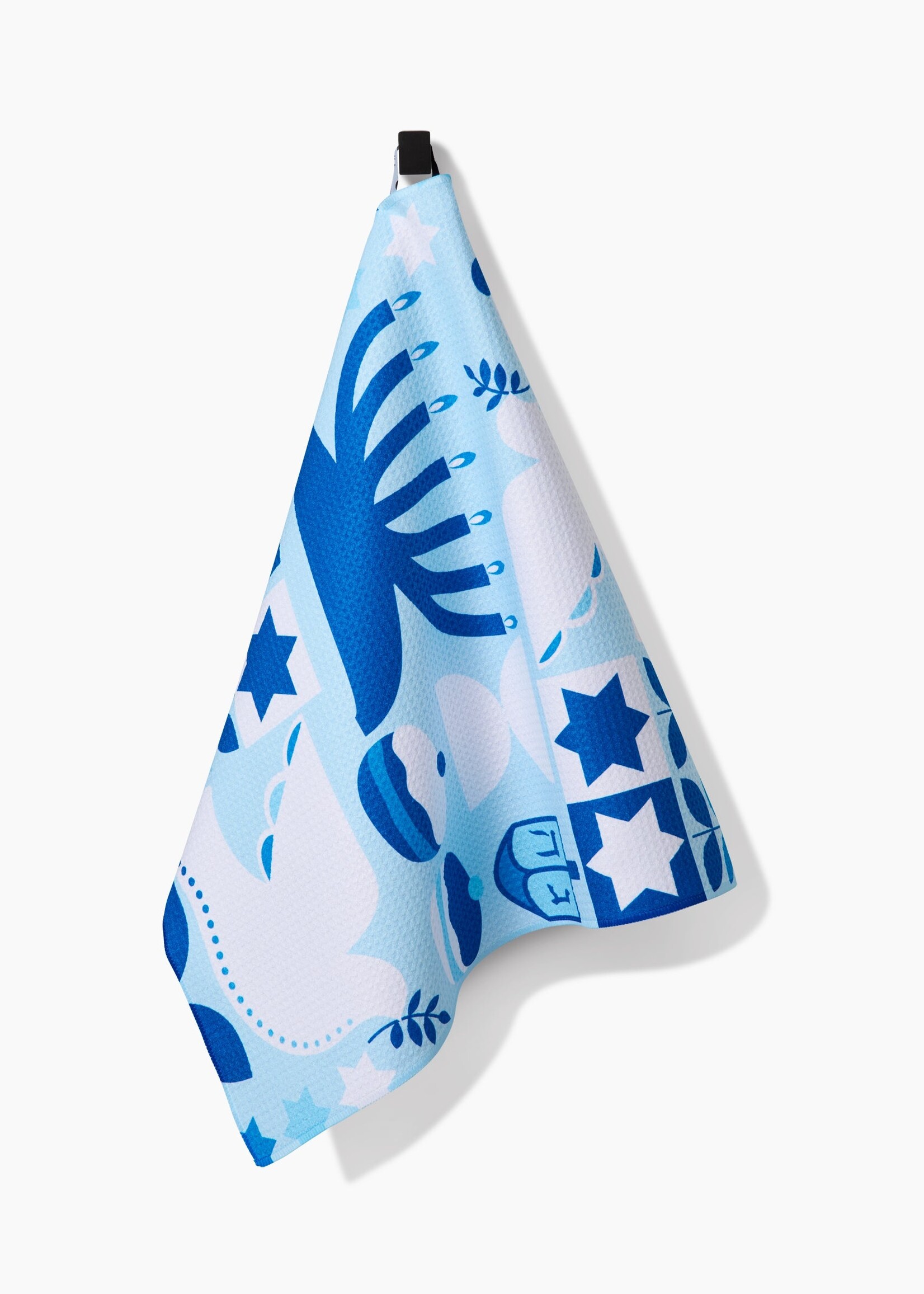 geometry Blue Traditions Tea Towel