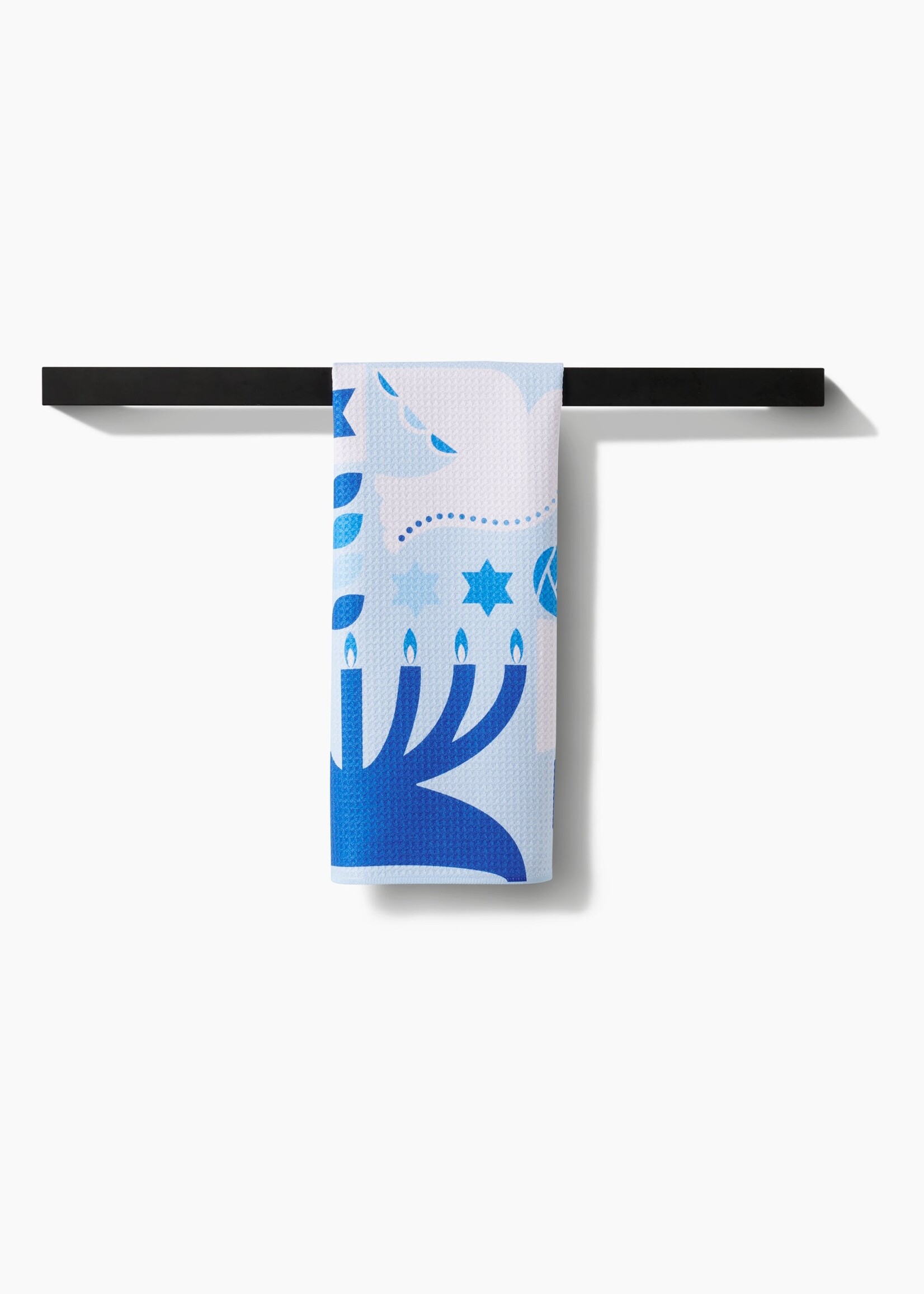 geometry Blue Traditions Tea Towel