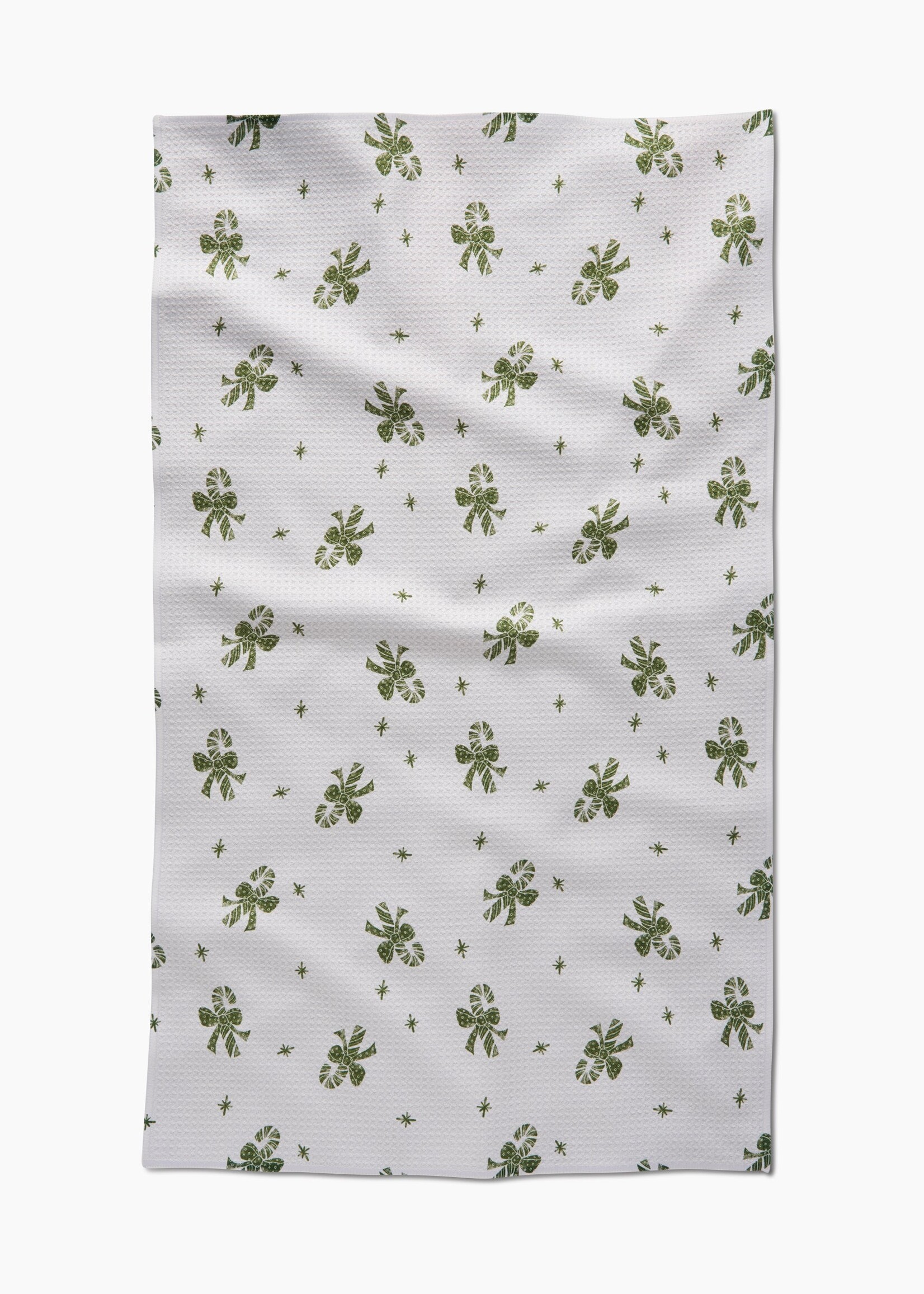 geometry Candy Canes For You Tea Towel