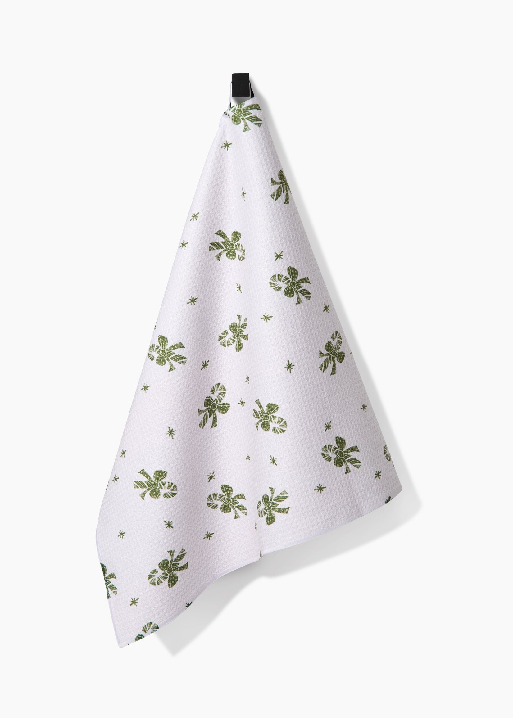 geometry Candy Canes For You Tea Towel