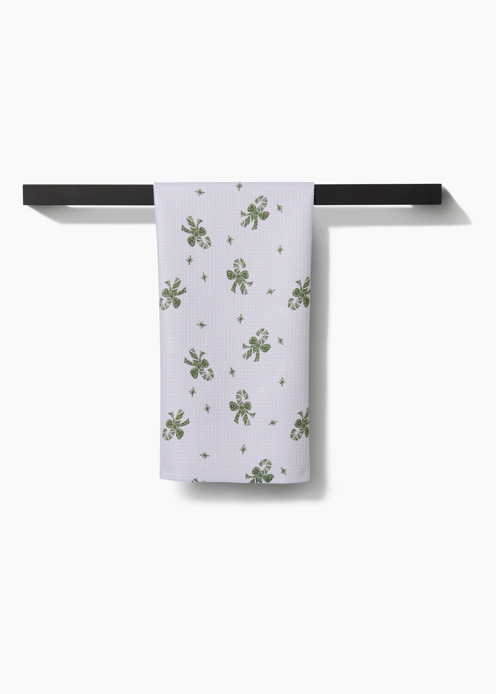 geometry Candy Canes For You Tea Towel