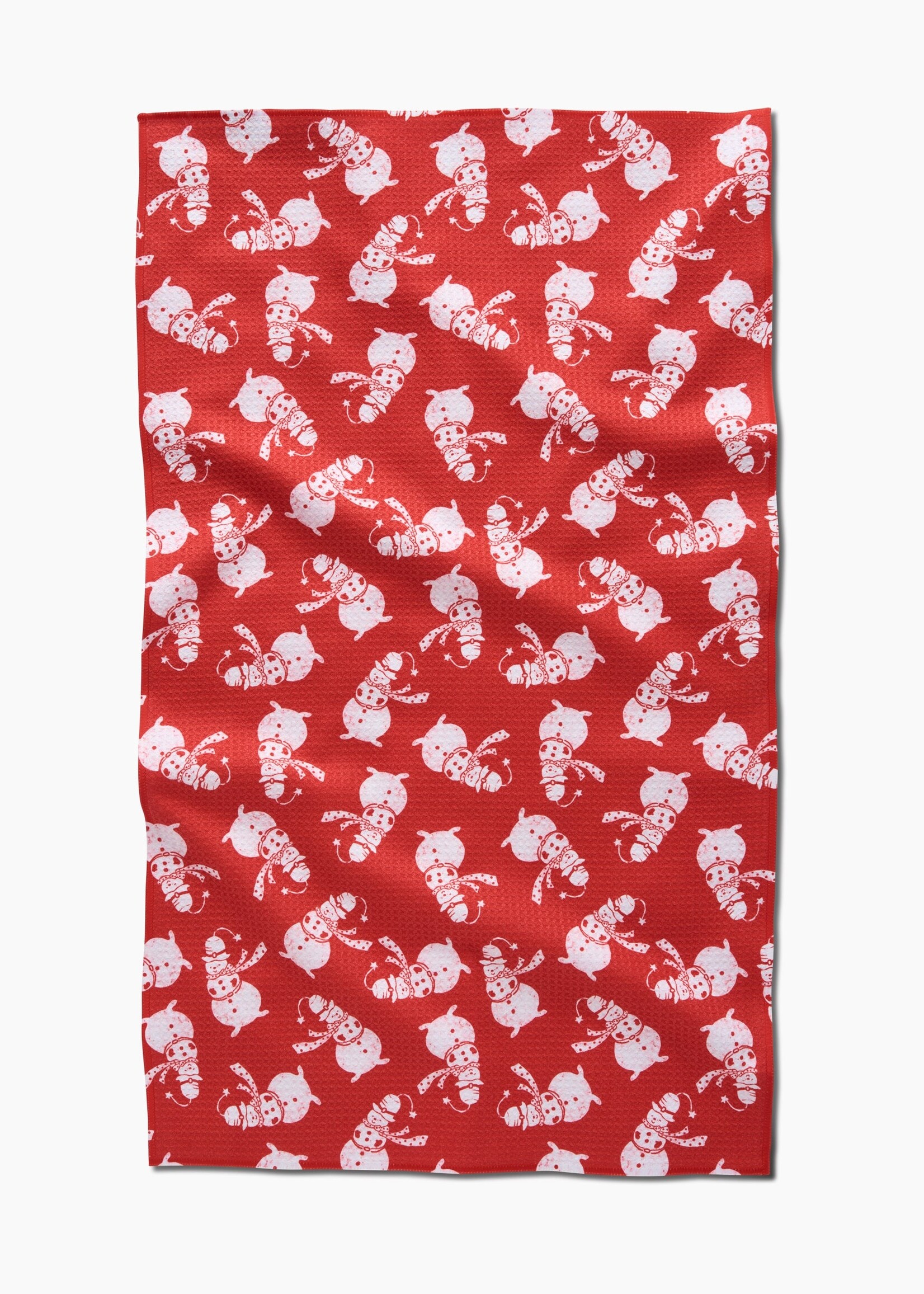 geometry Smiley Frosty Tea Towel
