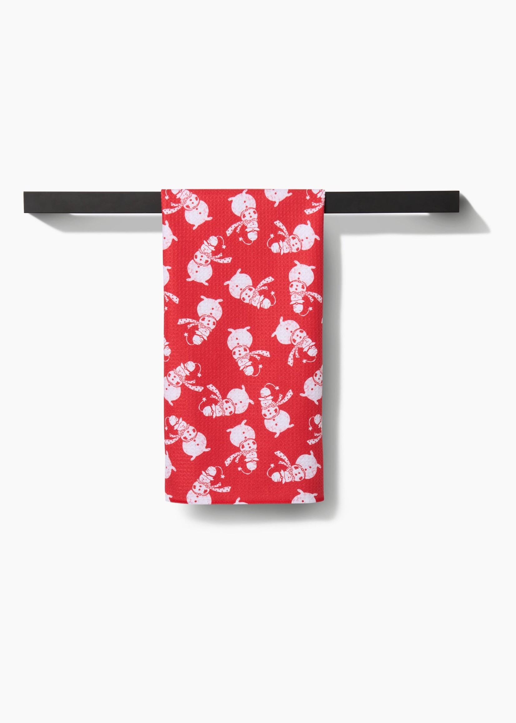 geometry Smiley Frosty Tea Towel