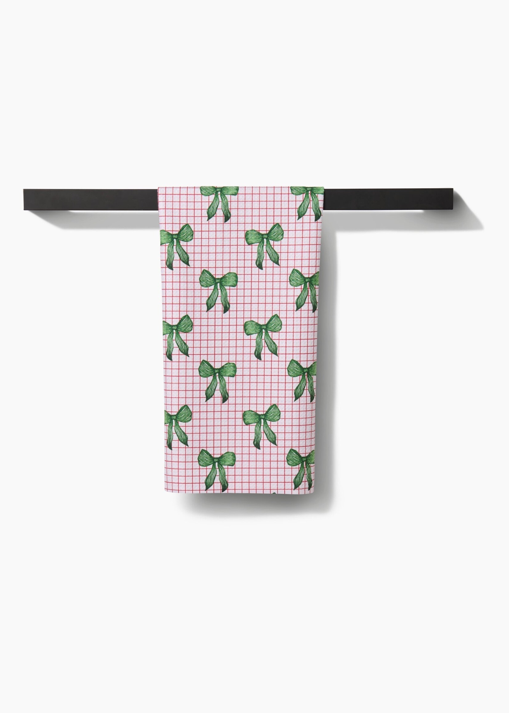 geometry Ribbon And Cheer Tea Towel
