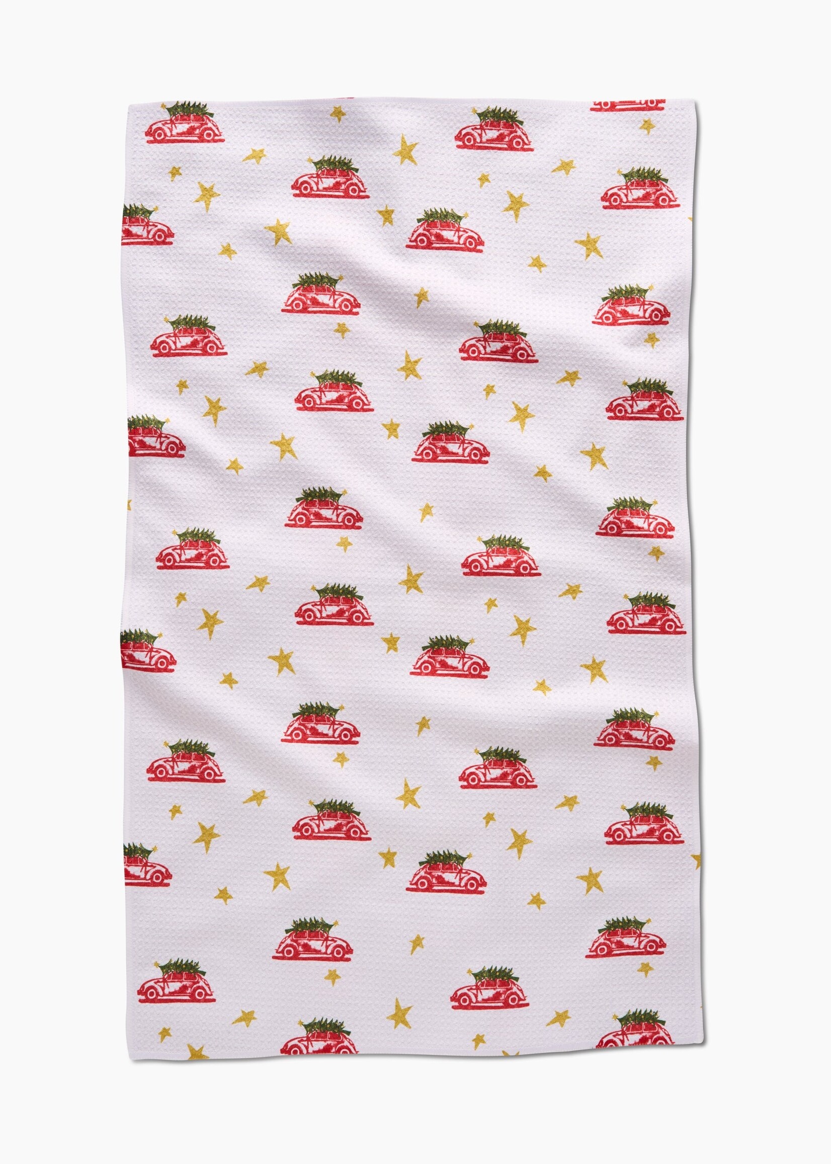 geometry Christmas Bug Tea Towel