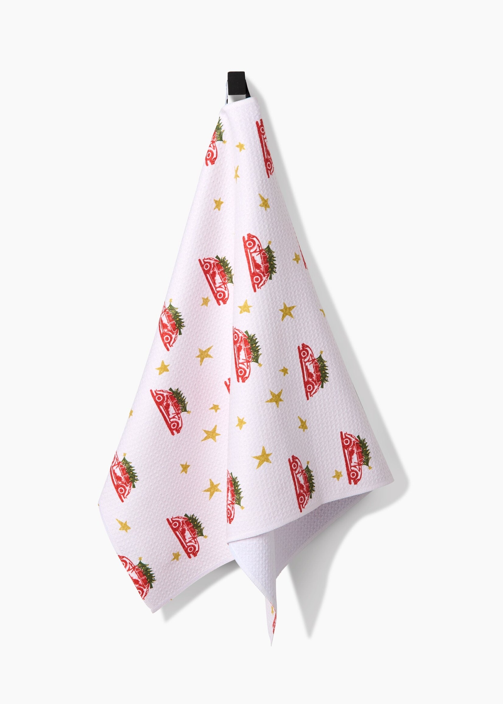 geometry Christmas Bug Tea Towel