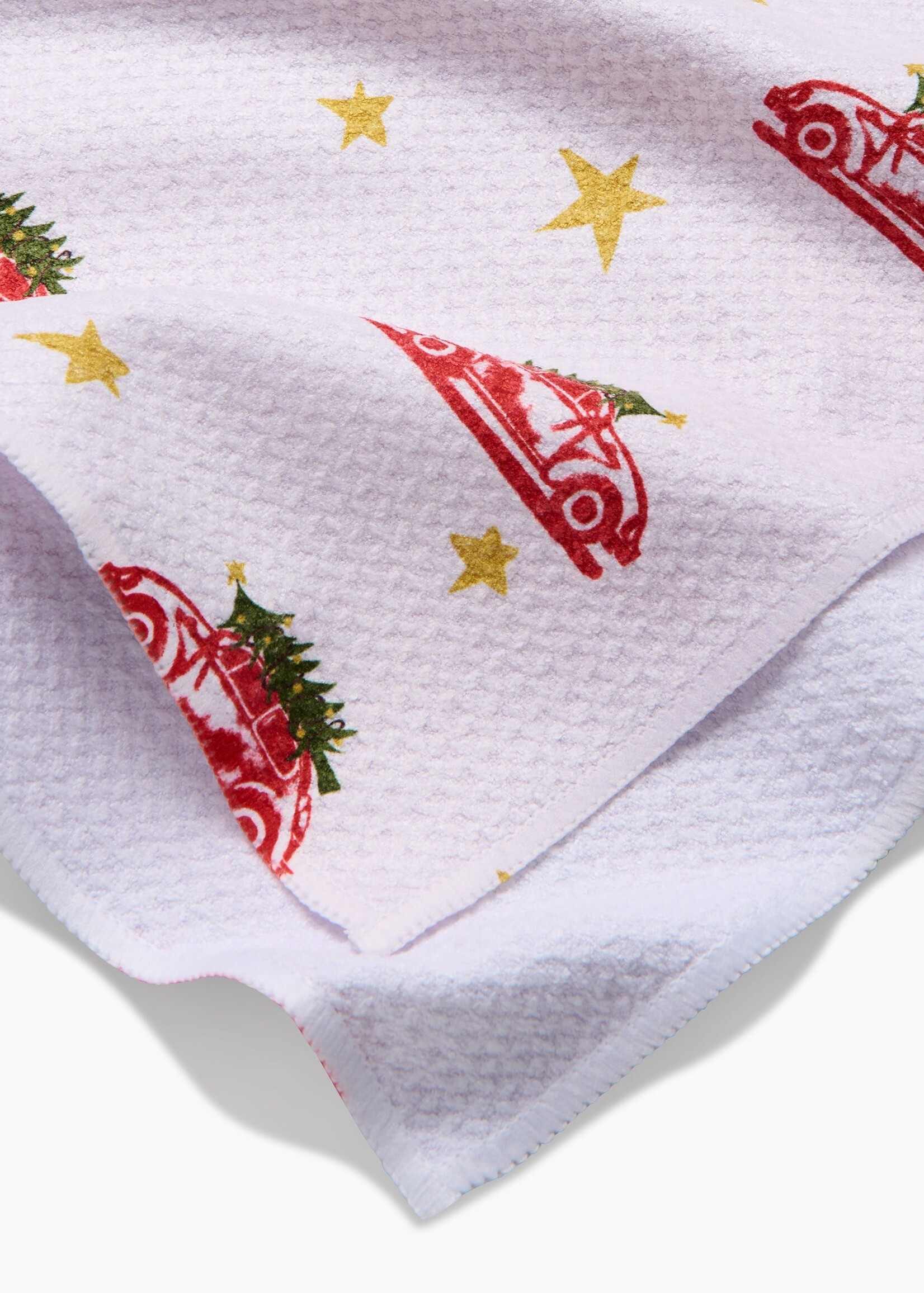 geometry Christmas Bug Tea Towel