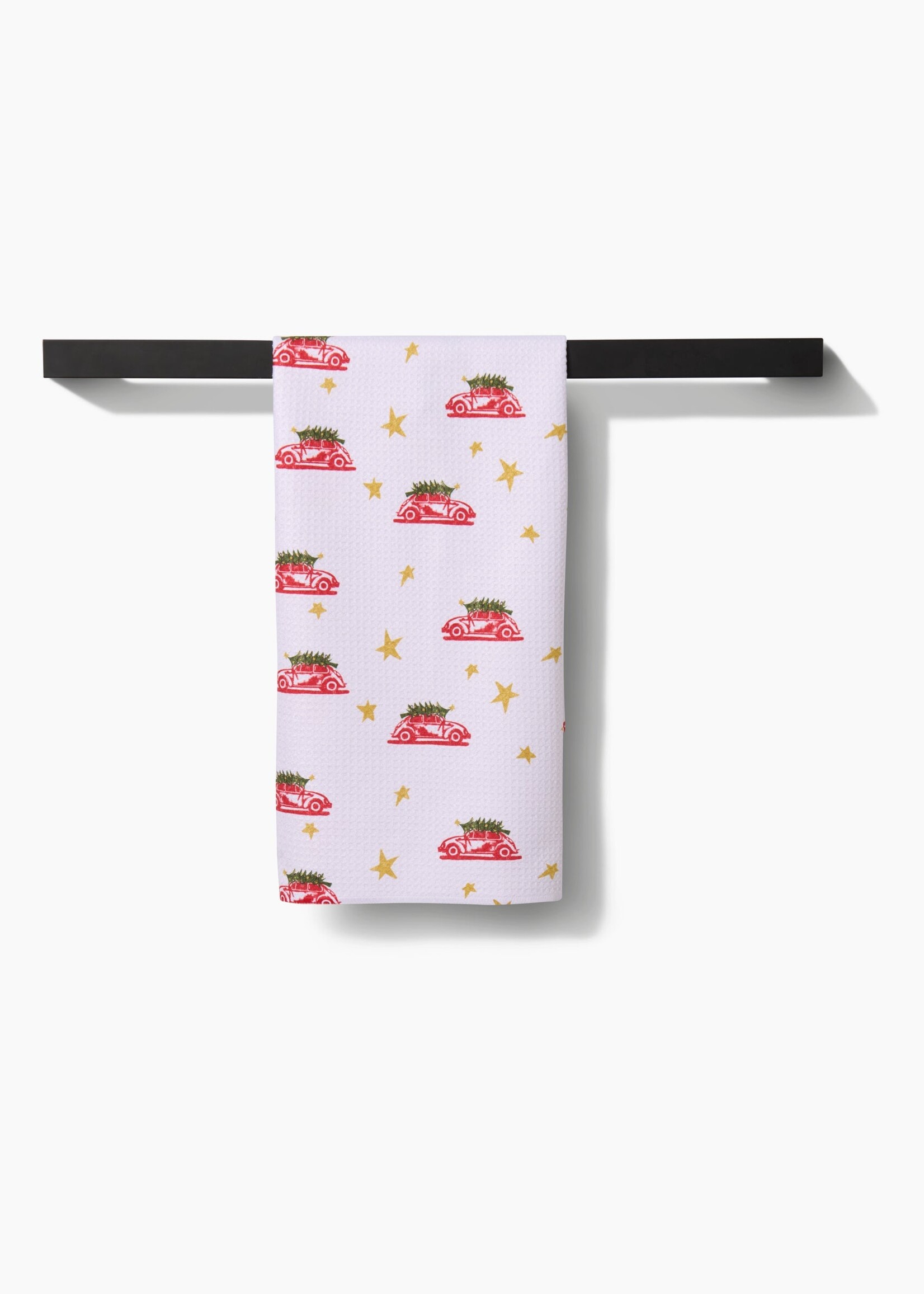 geometry Christmas Bug Tea Towel