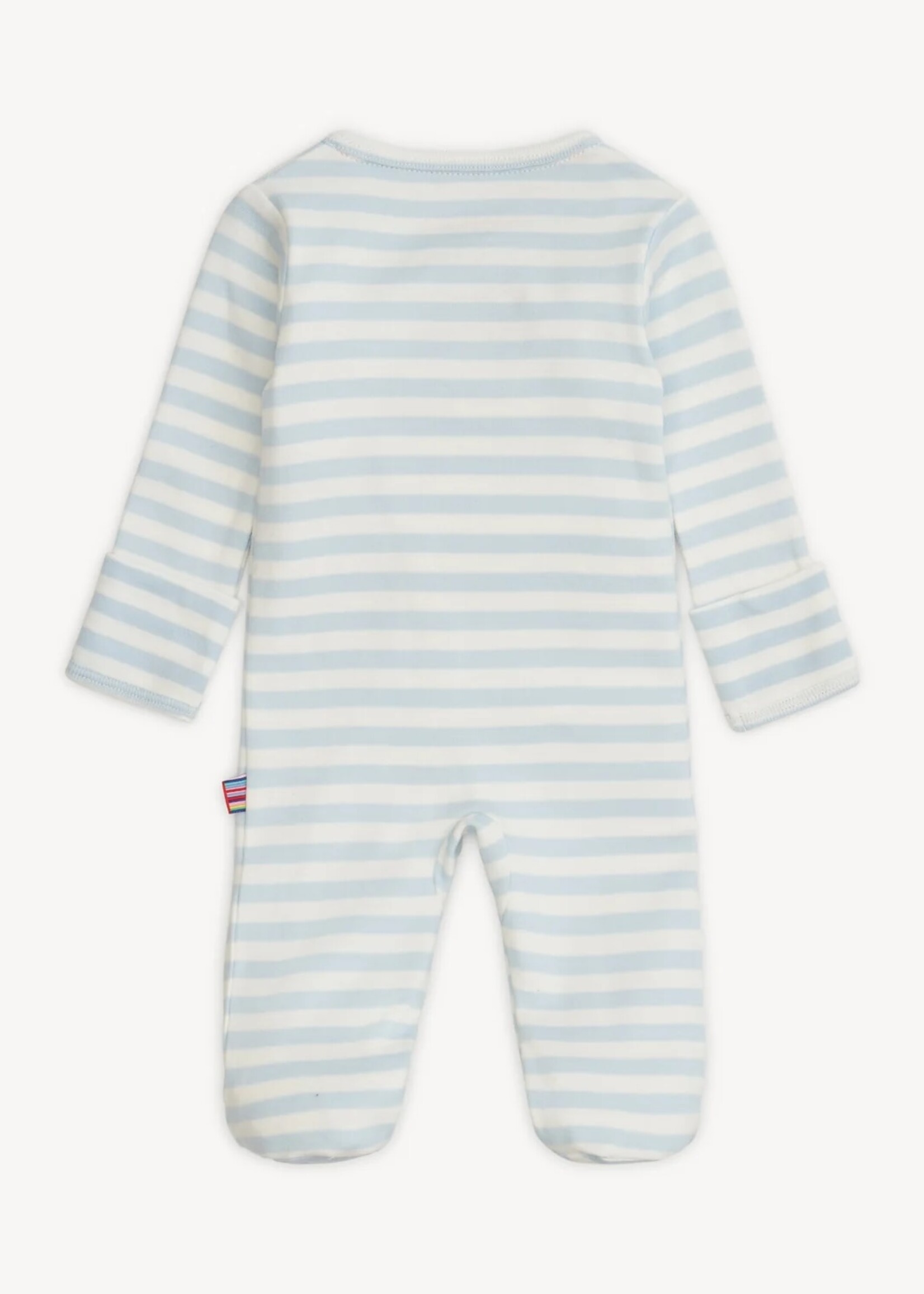 magnetic me Blue Stripe Organic Cotton Footie
